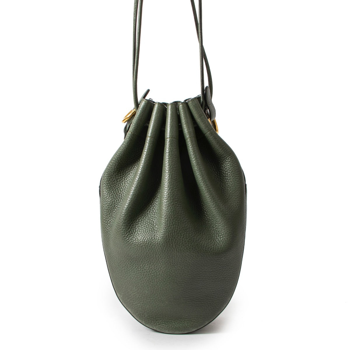 Shop safe online 100% authentic second hand Delvaux Green Leather Shoulder Bag at Labellov in Antwerp.