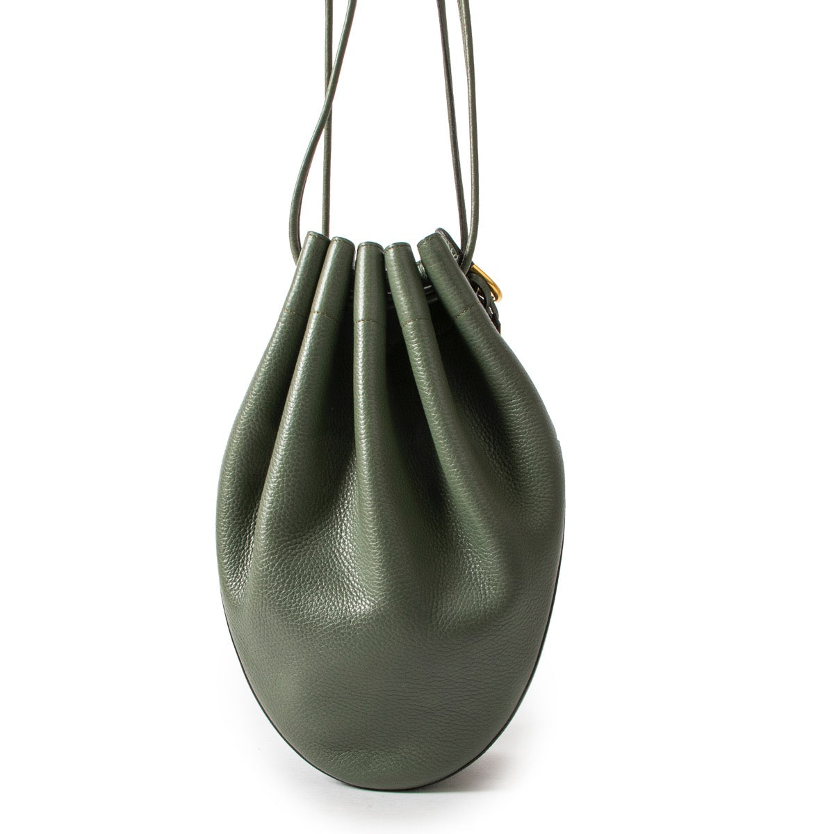 Shop safe online 100% authentic second hand Delvaux Green Leather Shoulder Bag at Labellov in Antwerp.