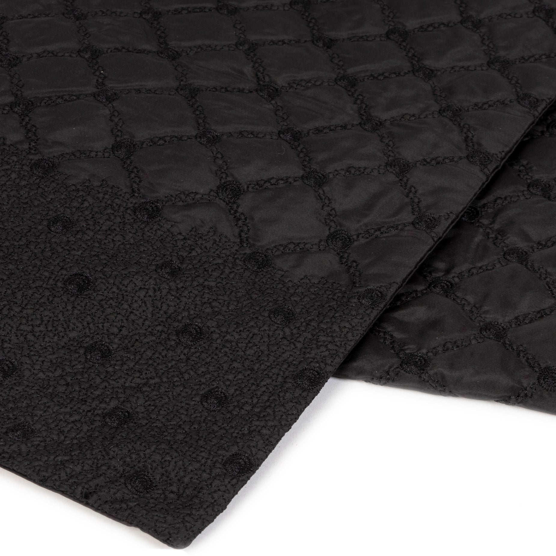 Delvaux Black Silk Embroidered Stola Scarf pour le meilleur prix chez Labellov à Anvers