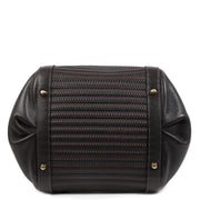 Authentique seconde-main vintage Delvaux Caraibes Brown Toile De Cuir Bag achète en ligne webshop LabelLOV