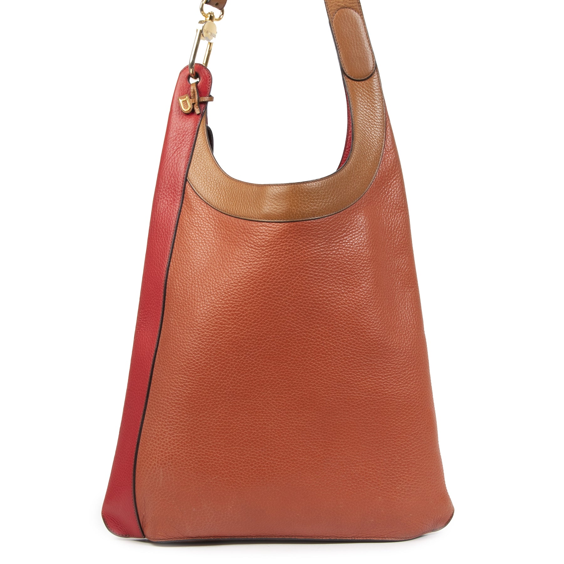 Authentieke Tweedehands Delvaux Multicolor Leather Tote Bag juiste prijs veilig online shoppen luxe merken webshop winkelen Antwerpen België mode fashion