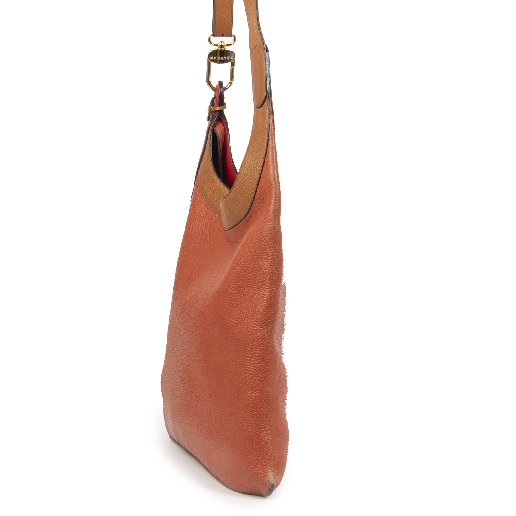 Authentieke Tweedehands Delvaux Multicolor Leather Tote Bag juiste prijs veilig online shoppen luxe merken webshop winkelen Antwerpen België mode fashion
