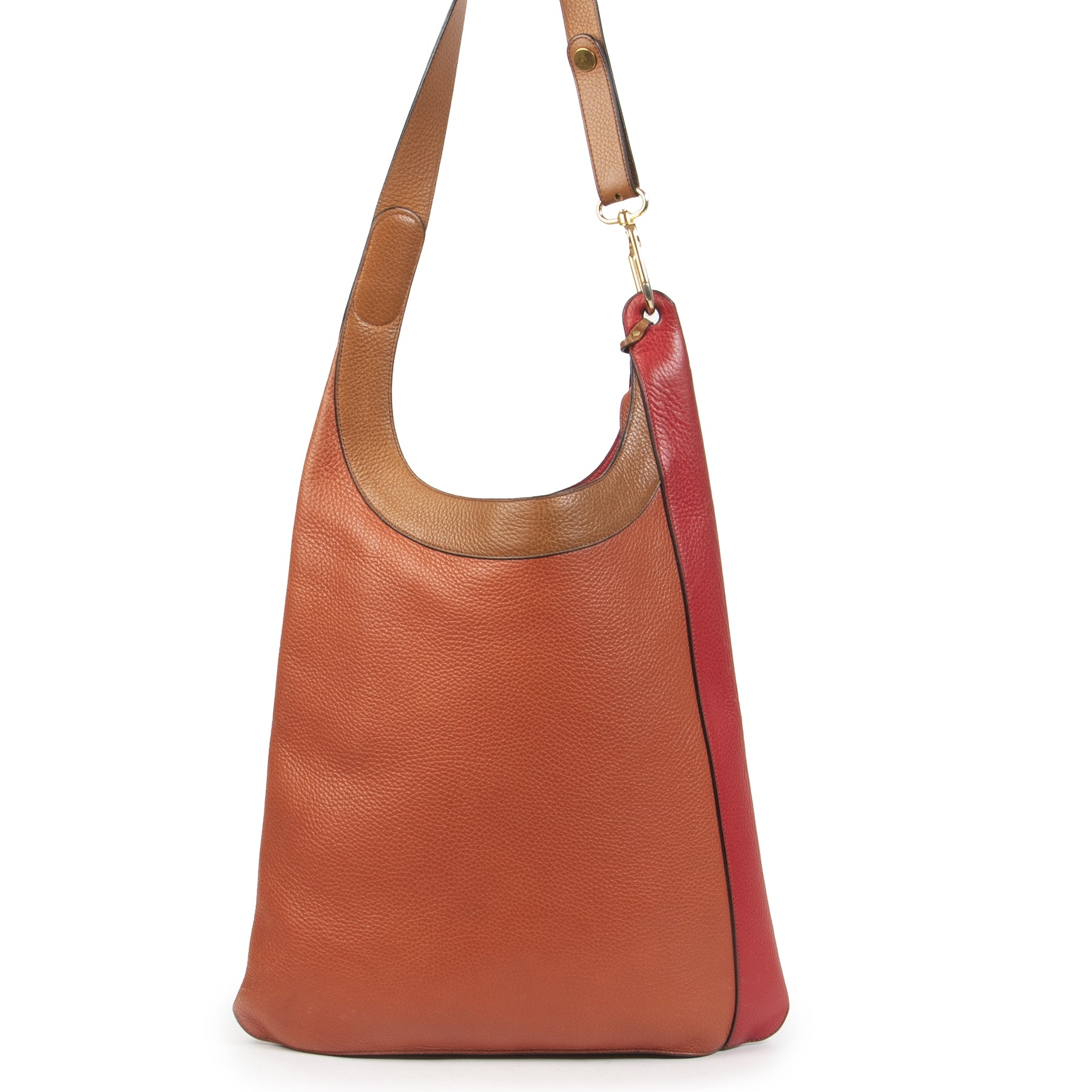 Authentieke Tweedehands Delvaux Multicolor Leather Tote Bag juiste prijs veilig online shoppen luxe merken webshop winkelen Antwerpen België mode fashion
