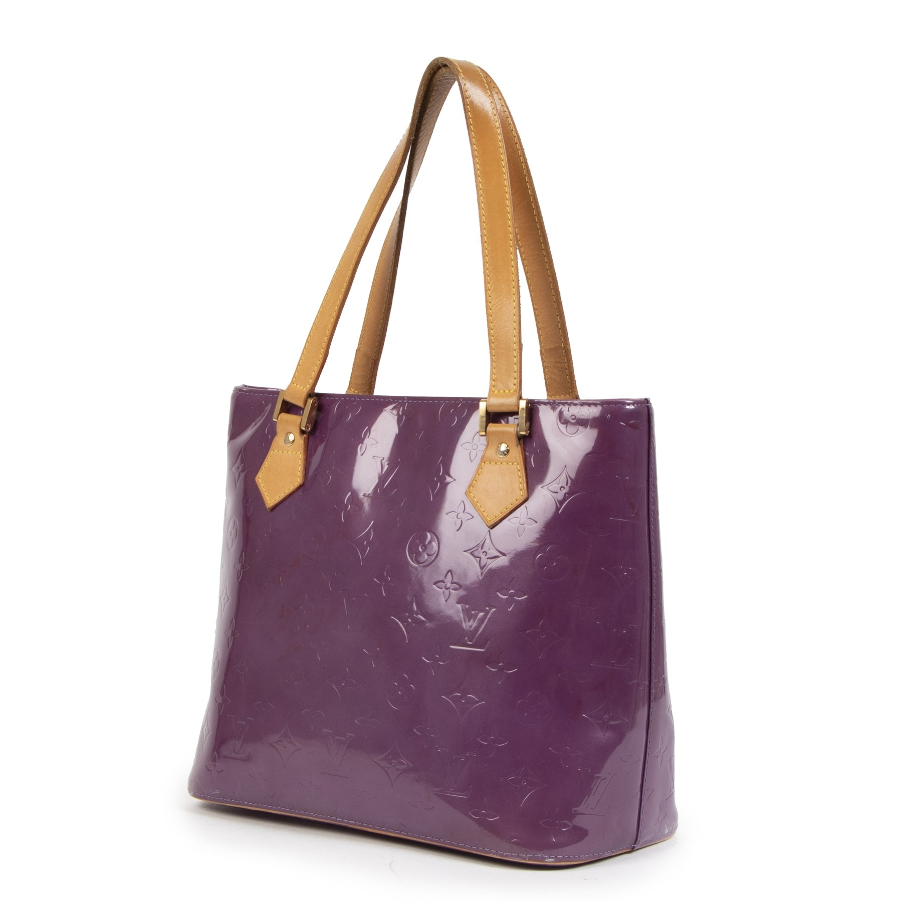 Authentic second-hand vintage Louis Vuitton Purple Houston Shoulder Bag buy online webshop LabelLOV