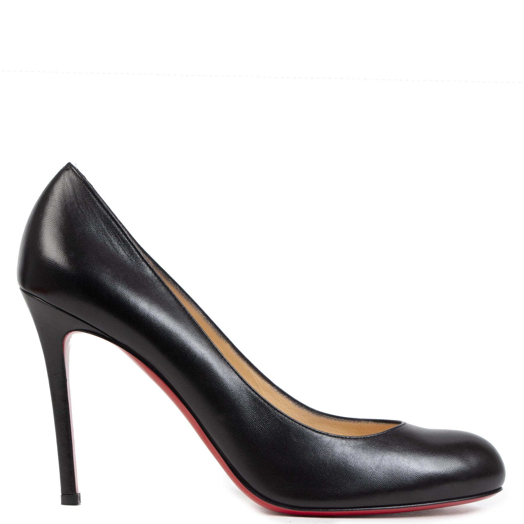 Authentic secondhand Louboutin Black Decollete 868 Leather Pumps - Size 42 designer bags accessories clothing shoes pumps heels luxury vintage webshop safe secure online shopping worldwide shipping