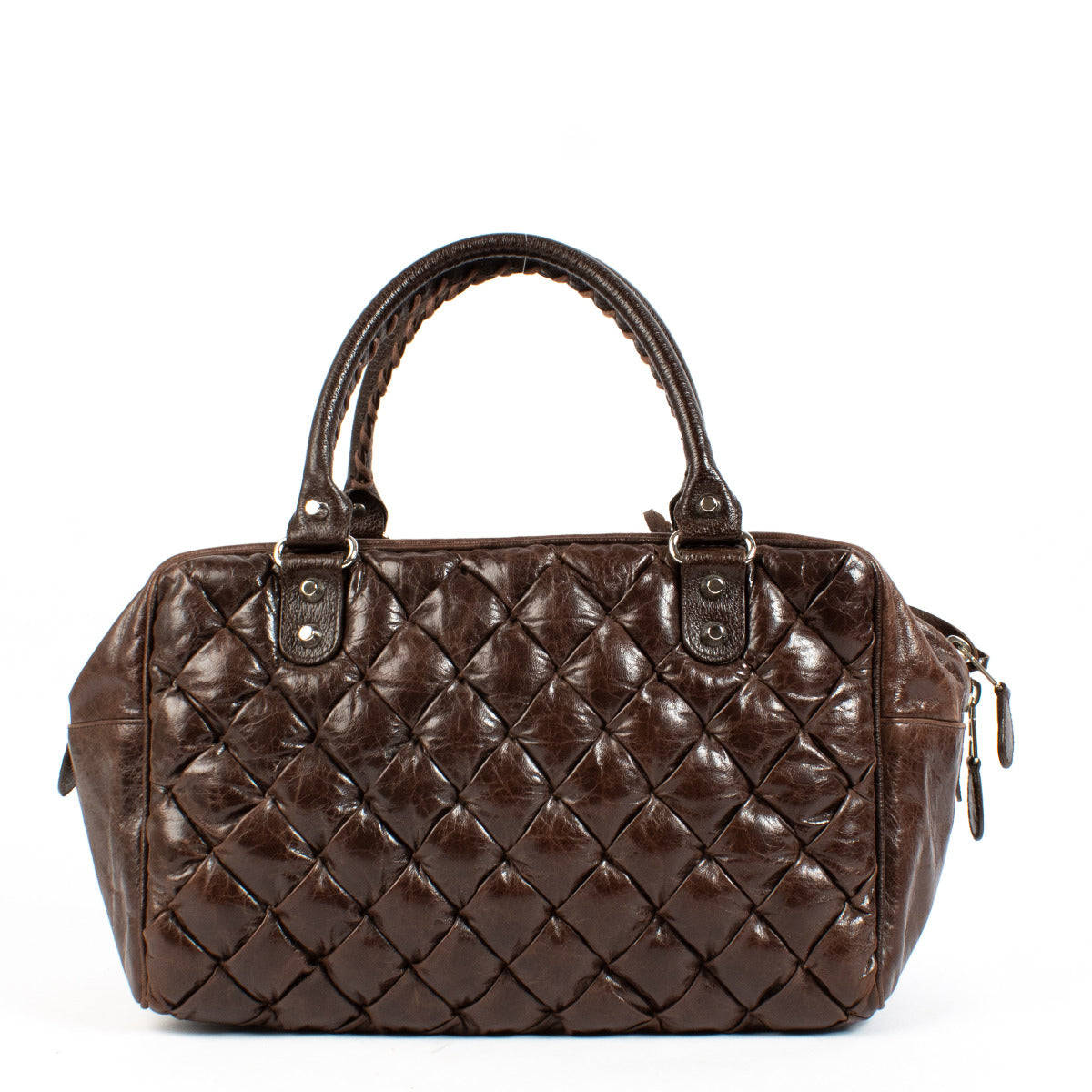 Balenciaga Bruine Gewatteerde Boston Tas