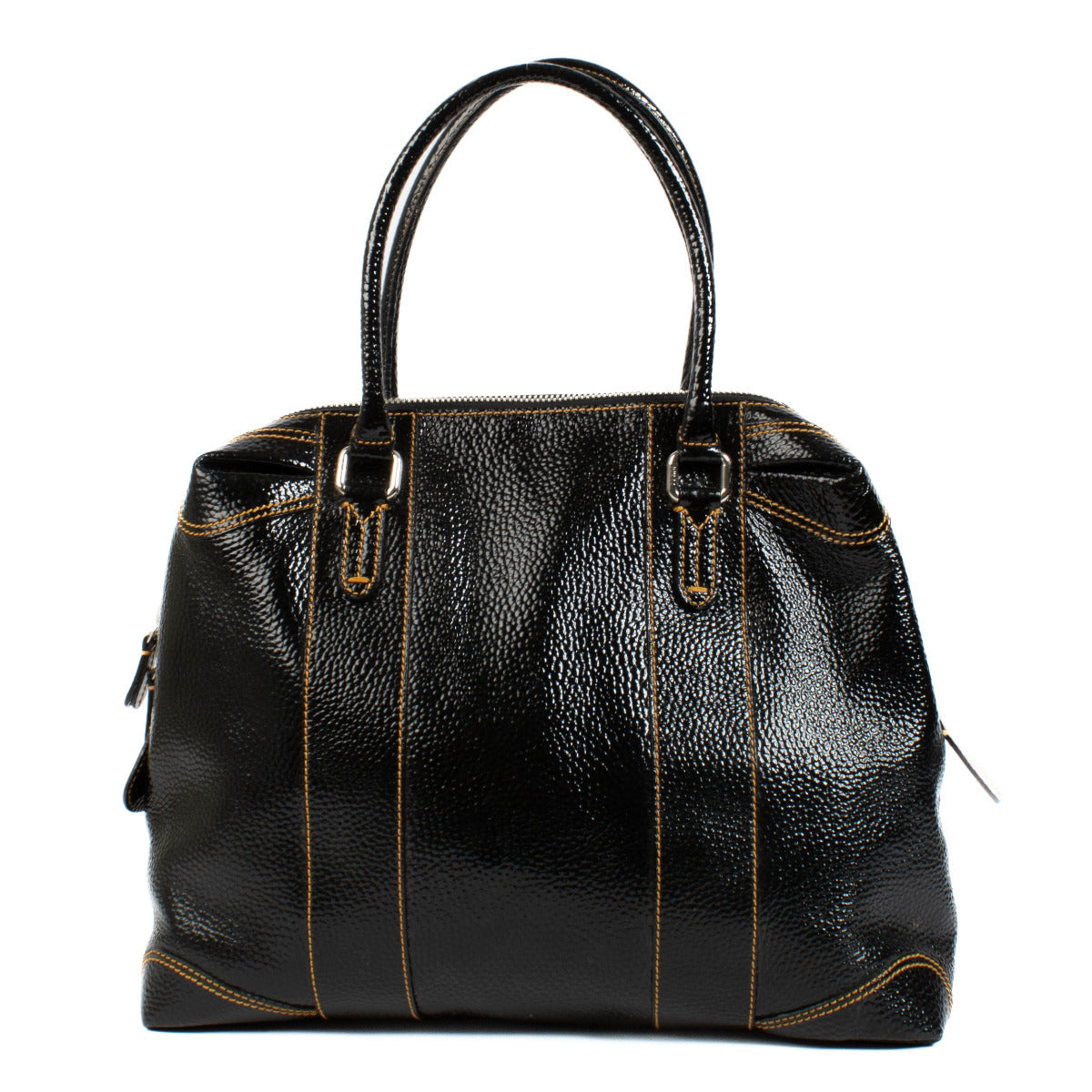 Fendi Zwarte Lakleren Schoudertas