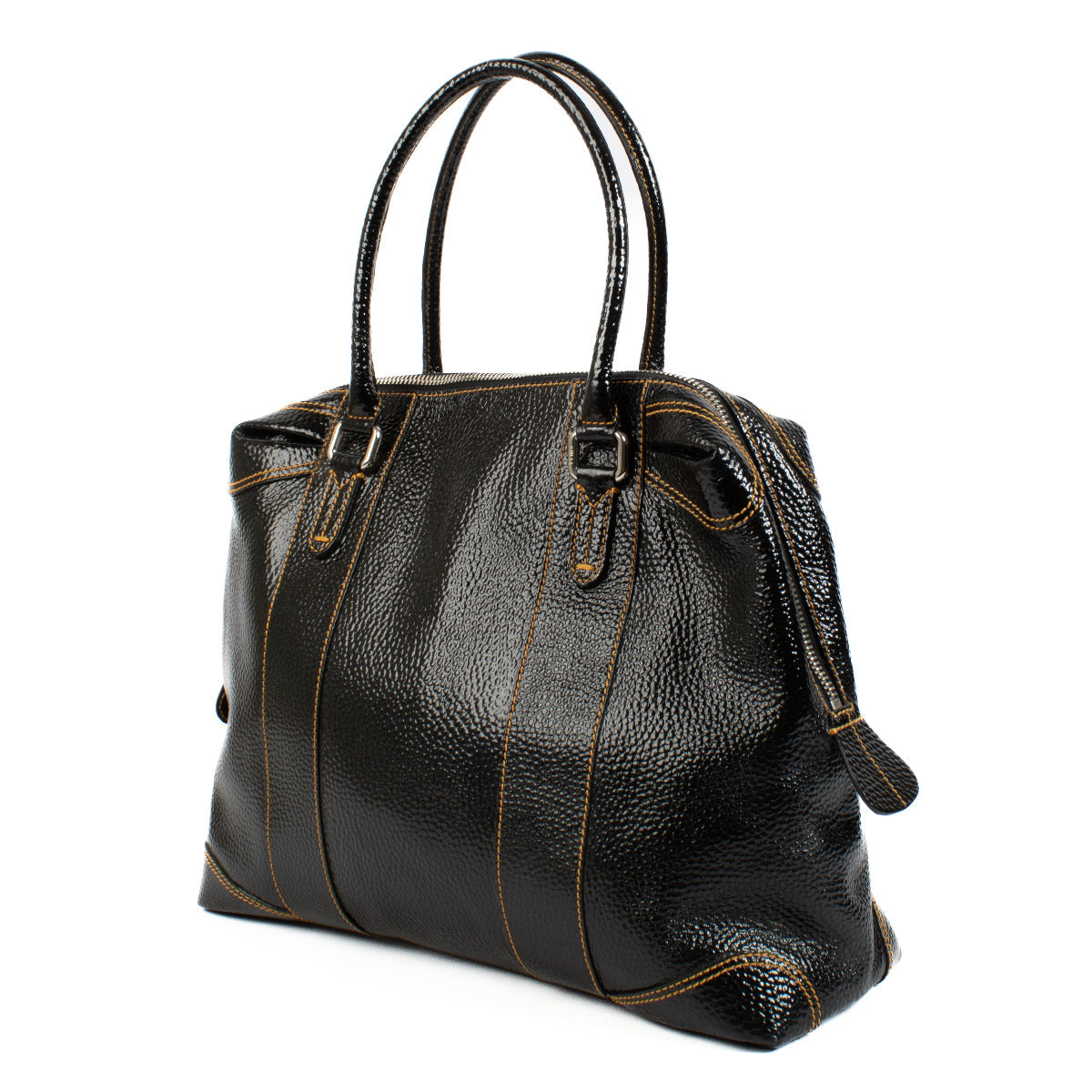 Fendi Black Patent Leather Shoulder Bag