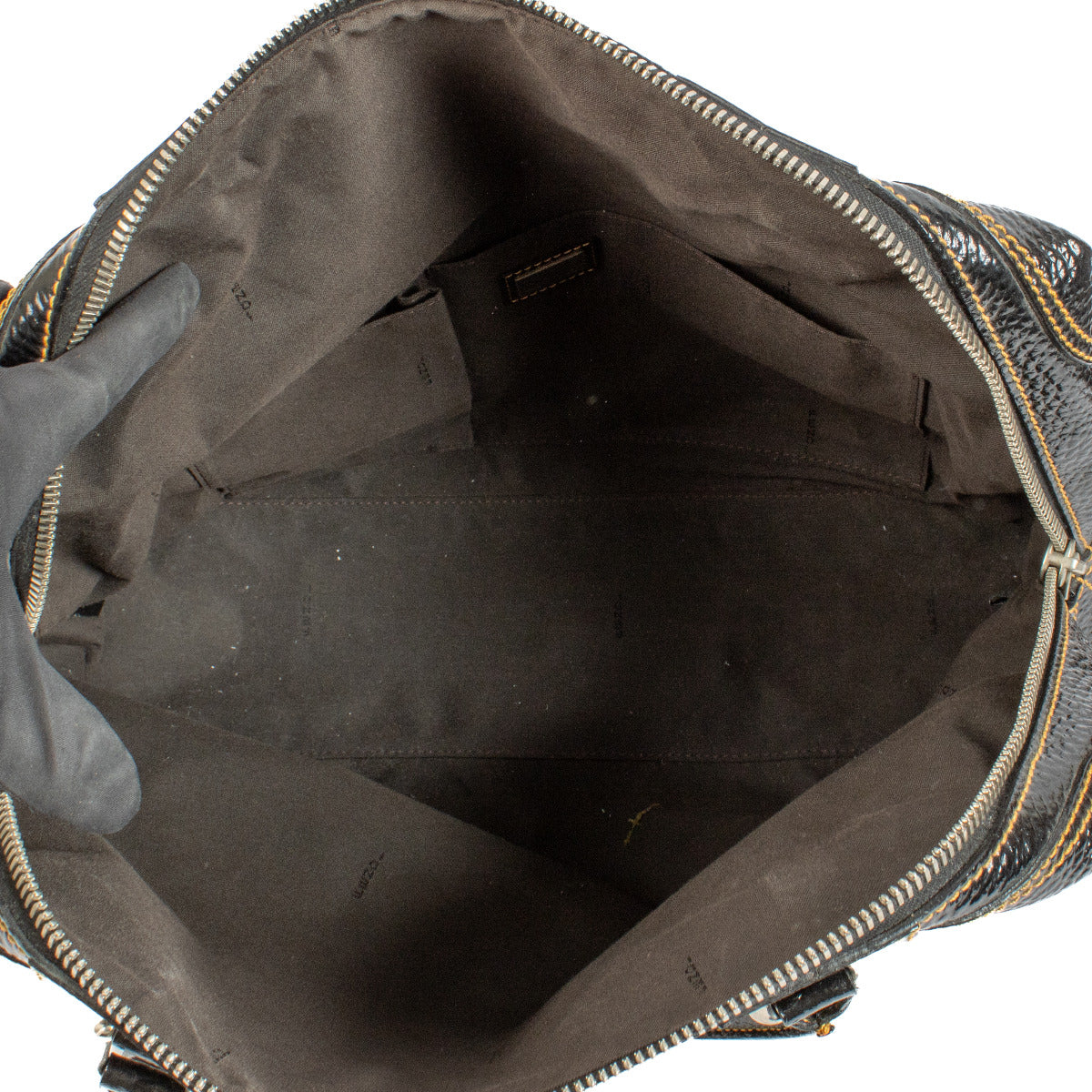 Fendi Zwarte Lakleren Schoudertas