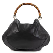 Authentieke Tweedehands Gucci Black Leather Diana Bamboo Handle Bag juiste prijs veilig online shoppen luxe merken webshop winkelen Antwerpen België mode fashion