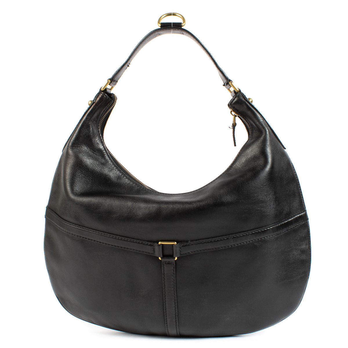 Gucci Zwarte GG Gesp Hobo Schoudertas