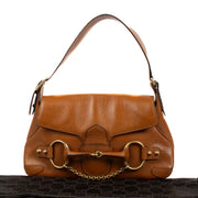 authentic preloved Gucci Camel Horsebit Shoulder Bag on Labellov.com