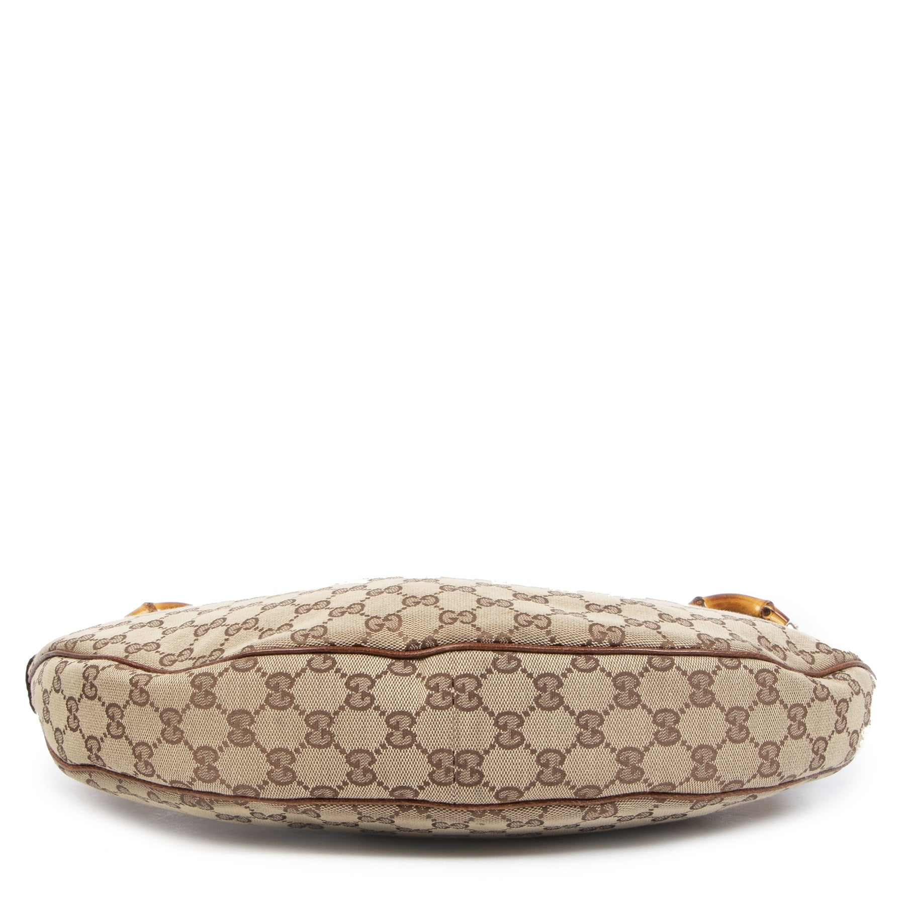 Gucci GG Canvas Bamboo Ring Hobo Bag