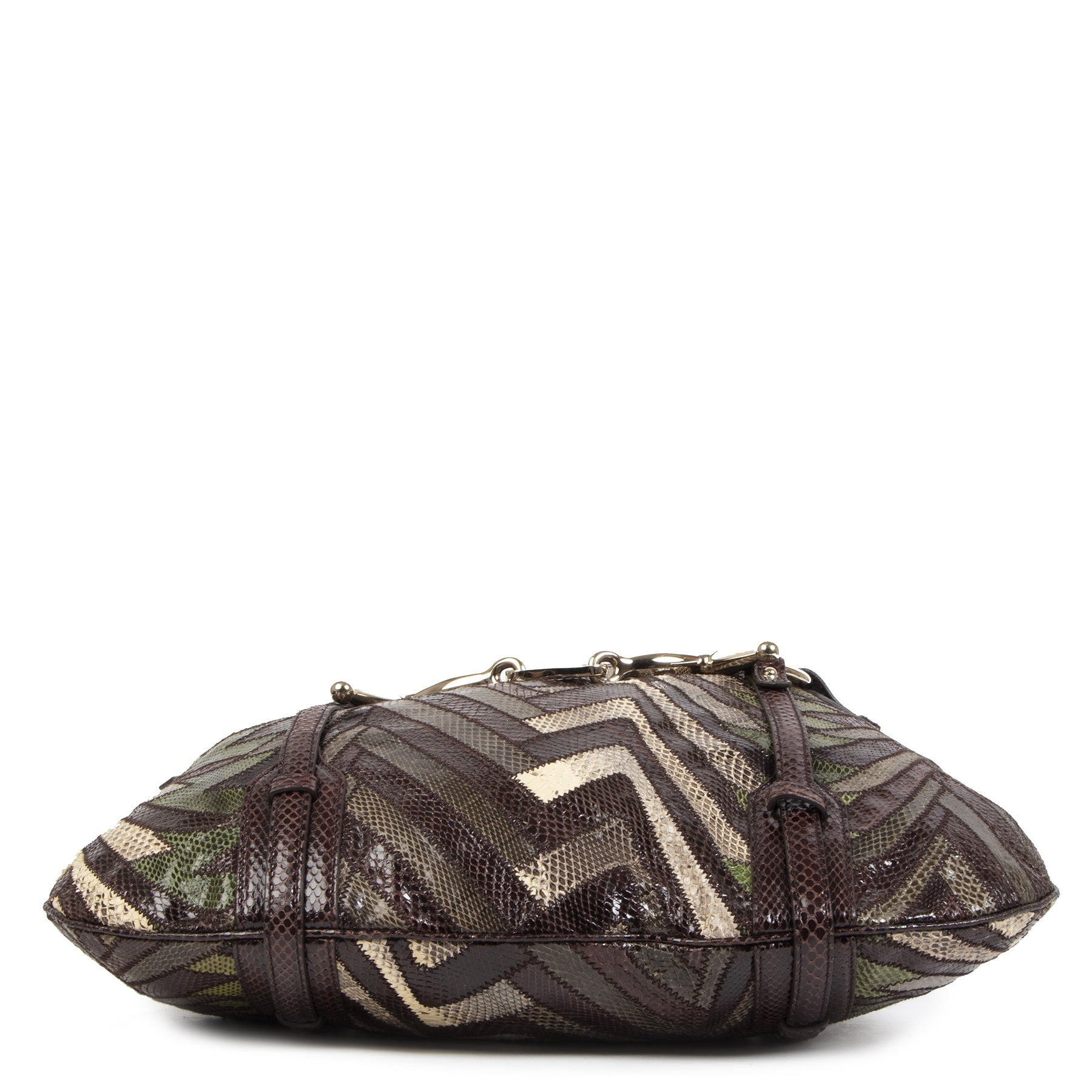 Authentieke Tweedehands Gucci 85th Anniversary Limited Edition Python Horsebit Hobo juiste prijs veilig online shoppen luxe merken webshop winkelen Antwerpen België mode fashion