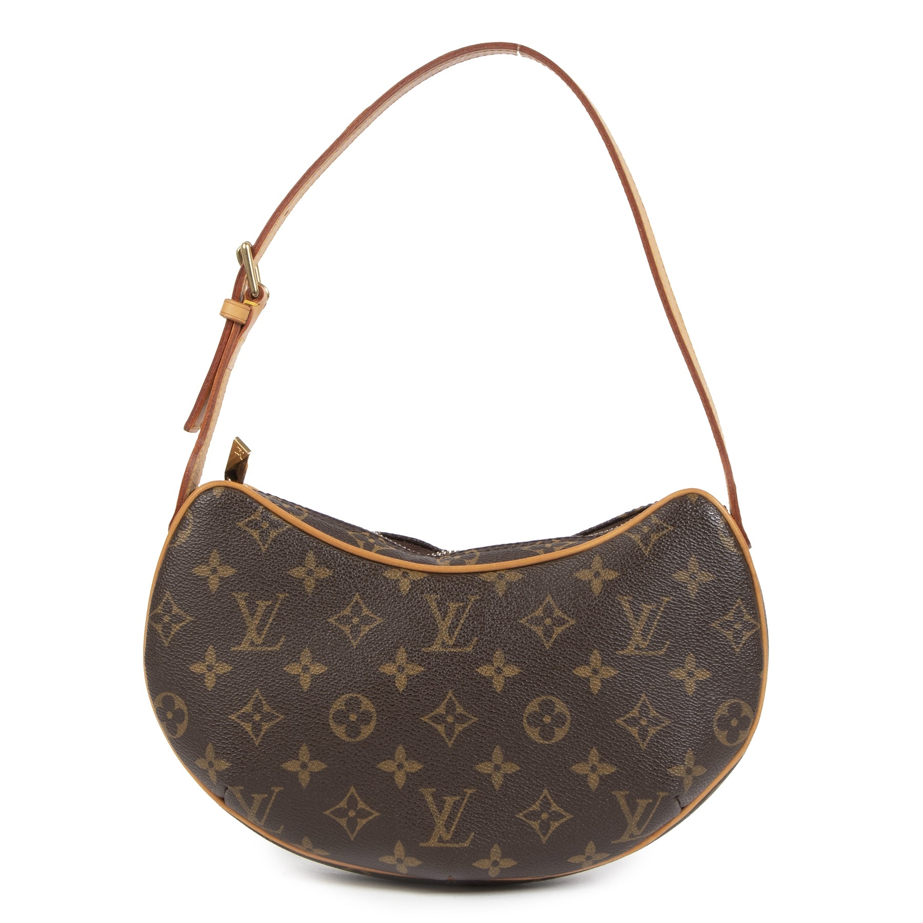 Authentieke tweedehands vintage Louis Vuitton Monogram Croissant PM Shoulder Bag koop online webshop LabelLOV