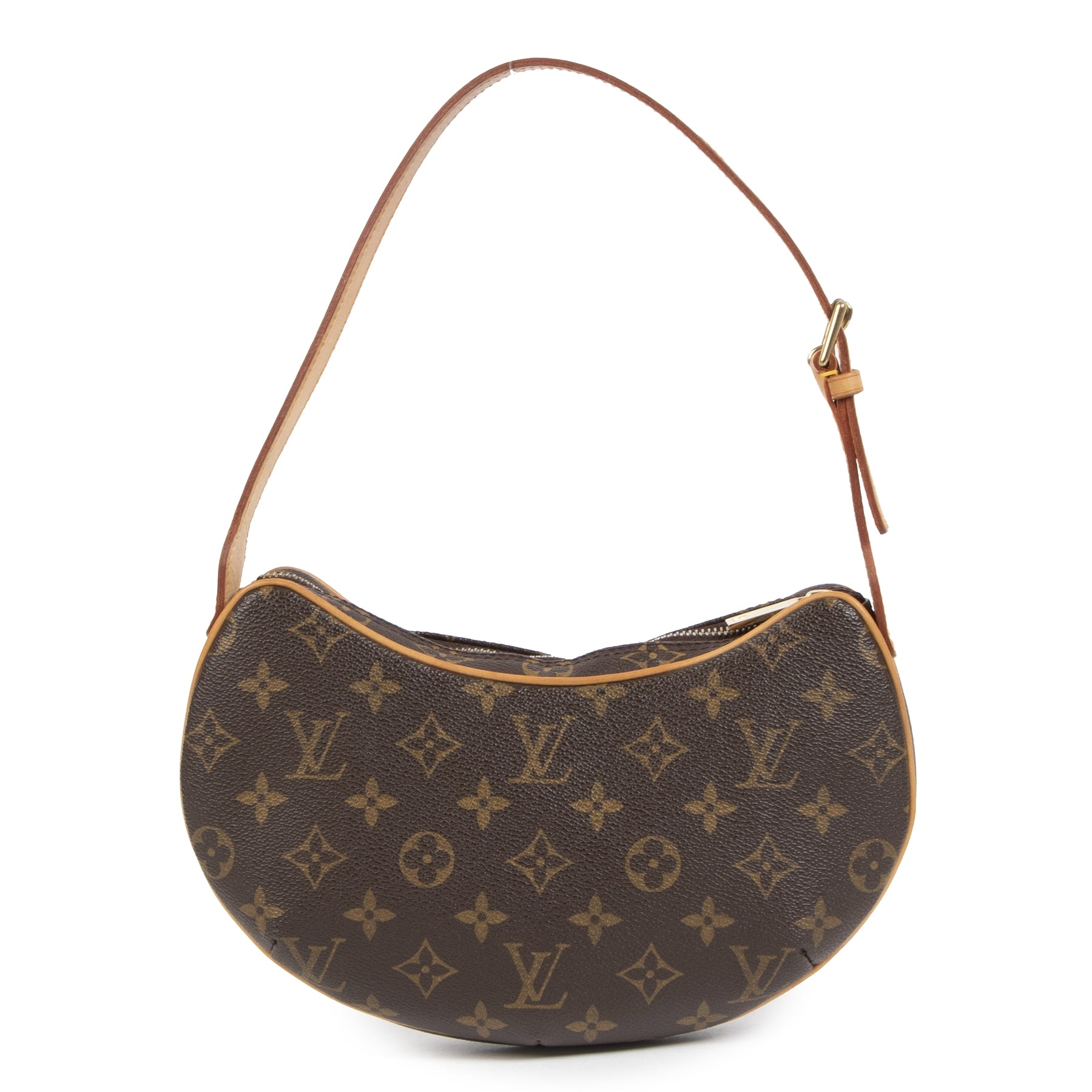 Authentieke tweedehands vintage Louis Vuitton Monogram Croissant PM Shoulder Bag koop online webshop LabelLOV