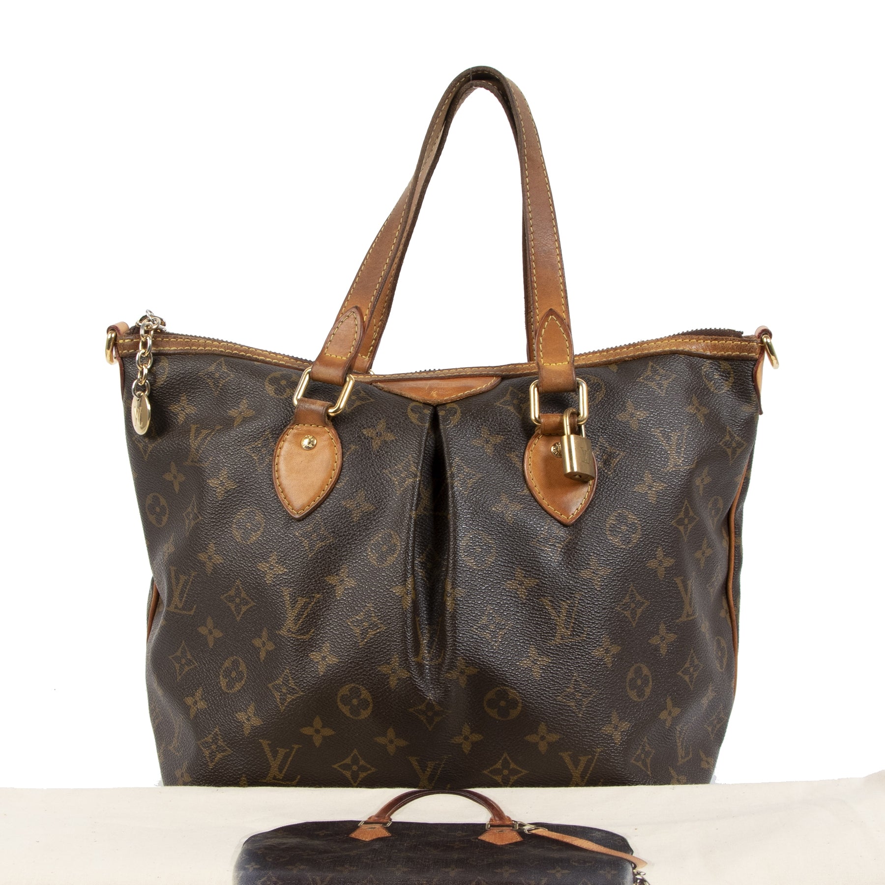 Authentic Louis Vuitton Monogram Palermo Shoulder Bag second hand at the right price online safe and secure vintage webshop LabelLOV luxury brand LabelLOV Antwerp Belgium