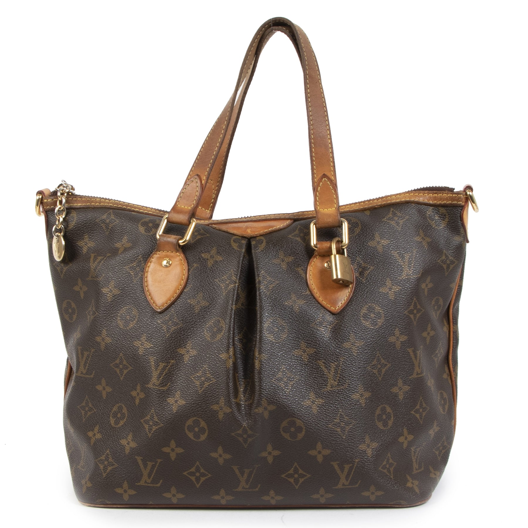 Authentieke tweedehands Louis Vuitton Monogram Palermo Shoulder Bag aan de juiste prijs veilig online winkelen LabelLOV webshop luxe merken LabelLOV Antwerpen België