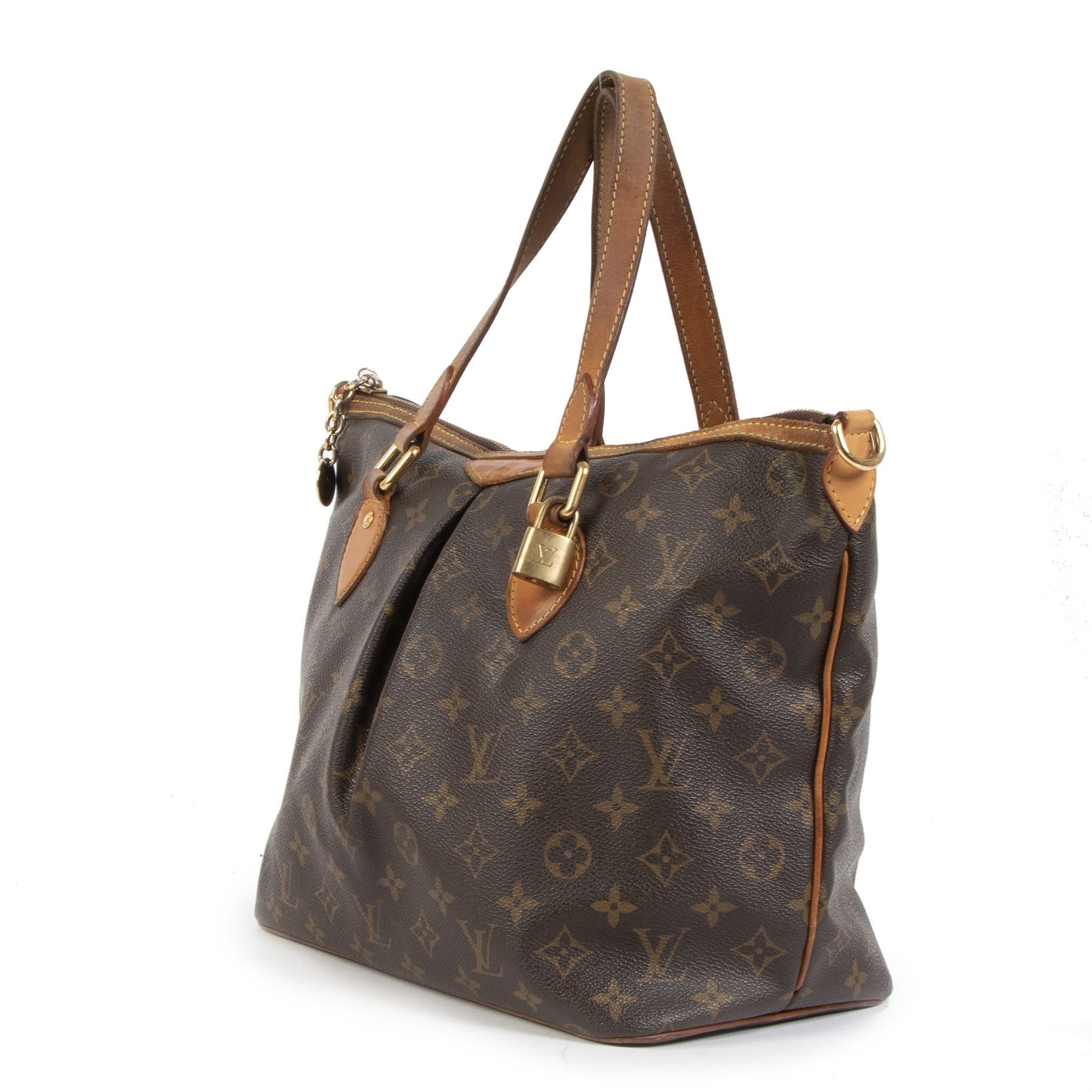Authentic Louis Vuitton Monogram Palermo Shoulder Bag second hand at the right price online safe and secure vintage webshop LabelLOV luxury brand LabelLOV Antwerp Belgium