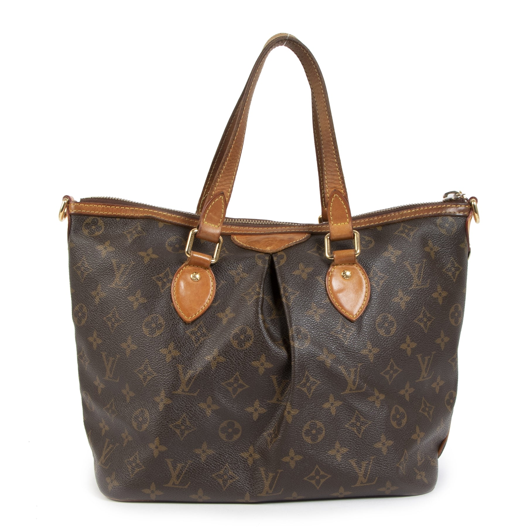 Authentic Louis Vuitton Monogram Palermo Shoulder Bag second hand at the right price online safe and secure vintage webshop LabelLOV luxury brand LabelLOV Antwerp Belgium