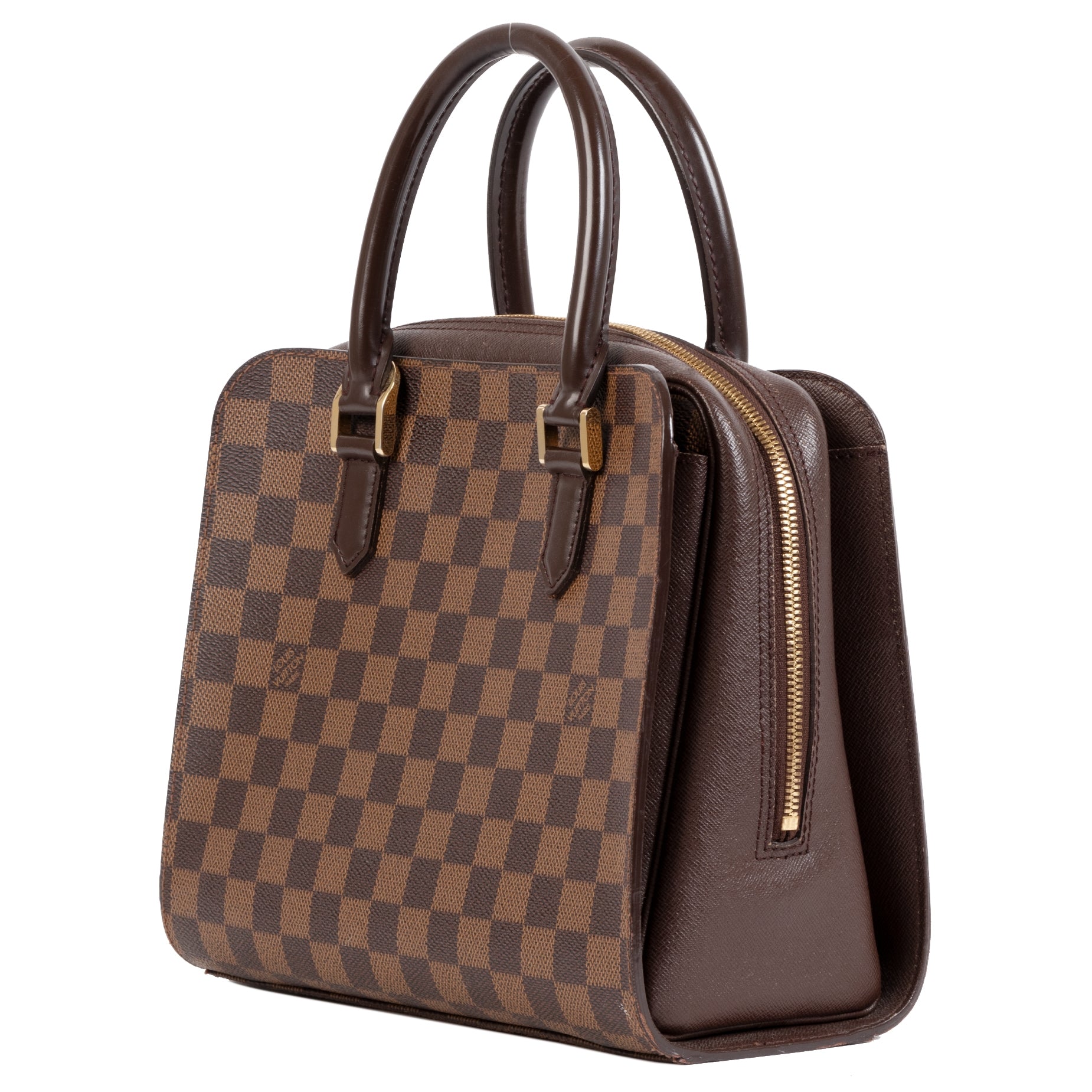 Louis Vuitton Damier Ebene Triana Top Handle Bag