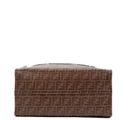 Authentieke Tweedehands Fendi Limited Edition Mania Logo Fila Large Shopper Tote juiste prijs veilig online shoppen luxe merken webshop winkelen Antwerpen België mode fashion