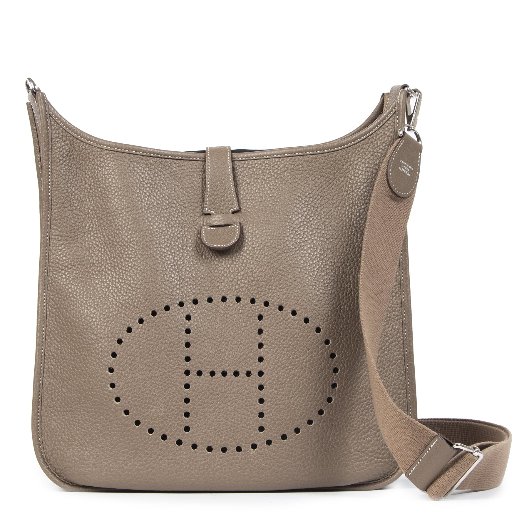 Hermès Evelyne Etoupe Taurilon Clemence GM
