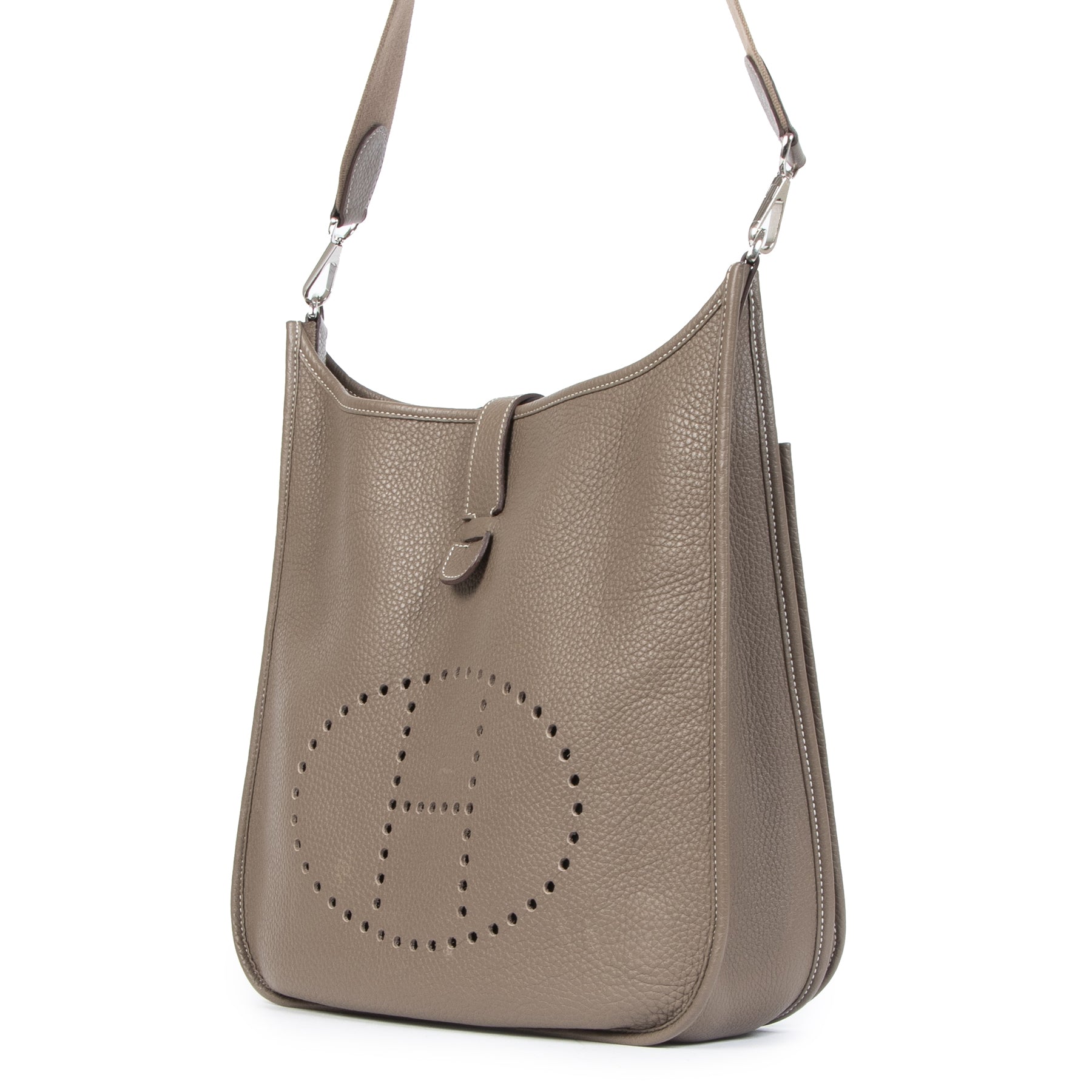 Hermès Evelyne Etoupe Taurilon Clemence GM