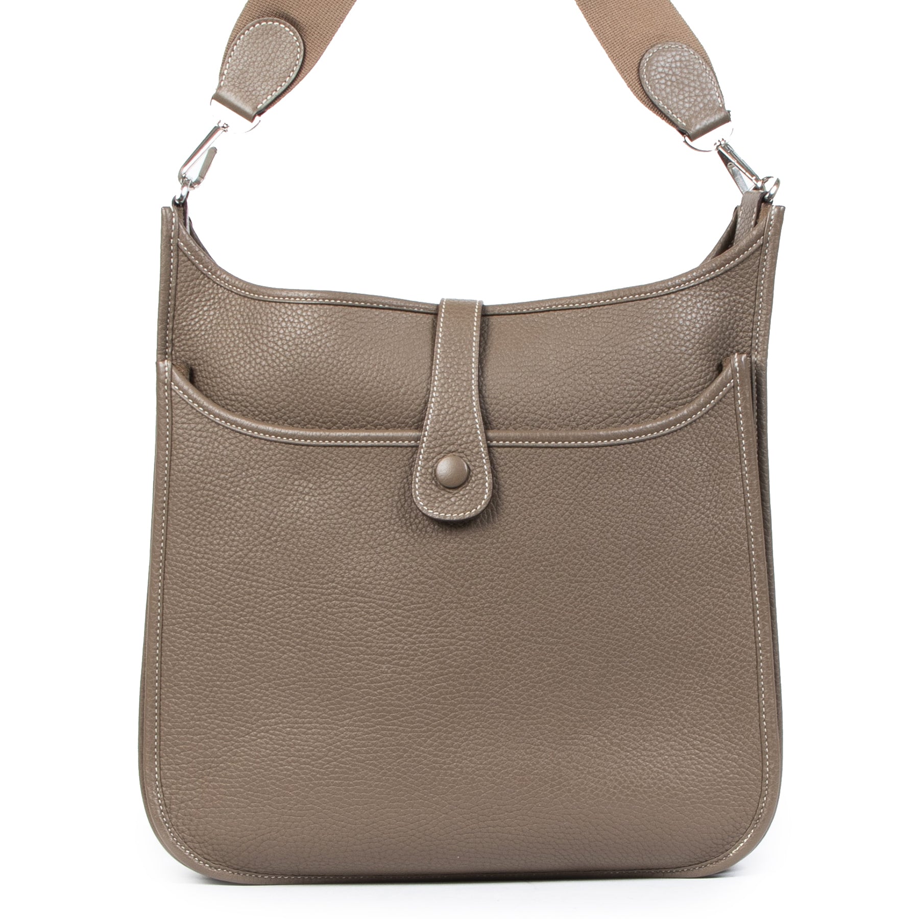 Hermès Evelyne Etoupe Taurilon Clemence GM