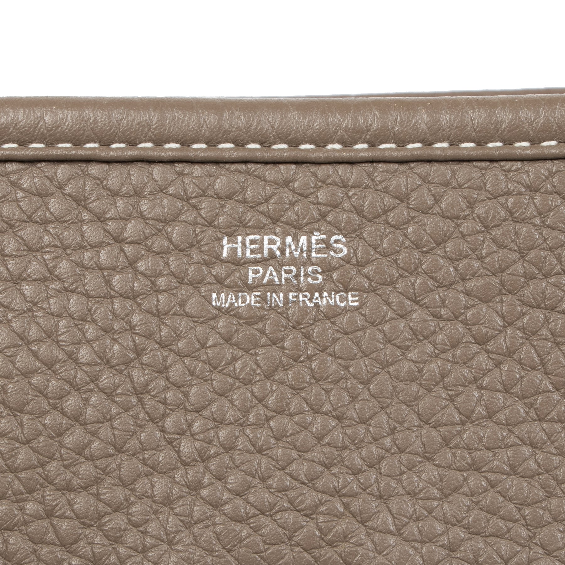 Hermès Evelyne Etoupe Taurilon Clemence GM