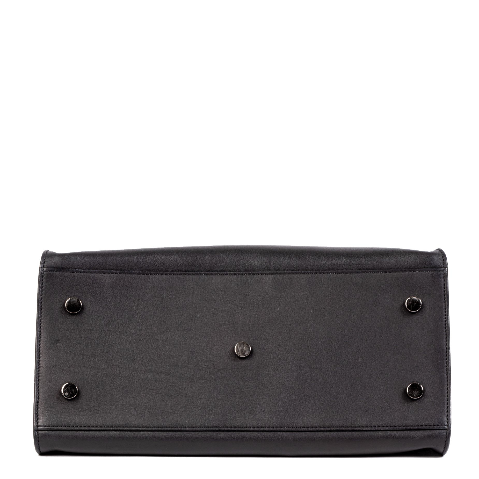 Authentieke Tweedehands Saint Laurent Black Smooth Calfskin Monogram Cabas Bag juiste prijs veilig online shoppen luxe merken webshop winkelen Antwerpen België mode fashion