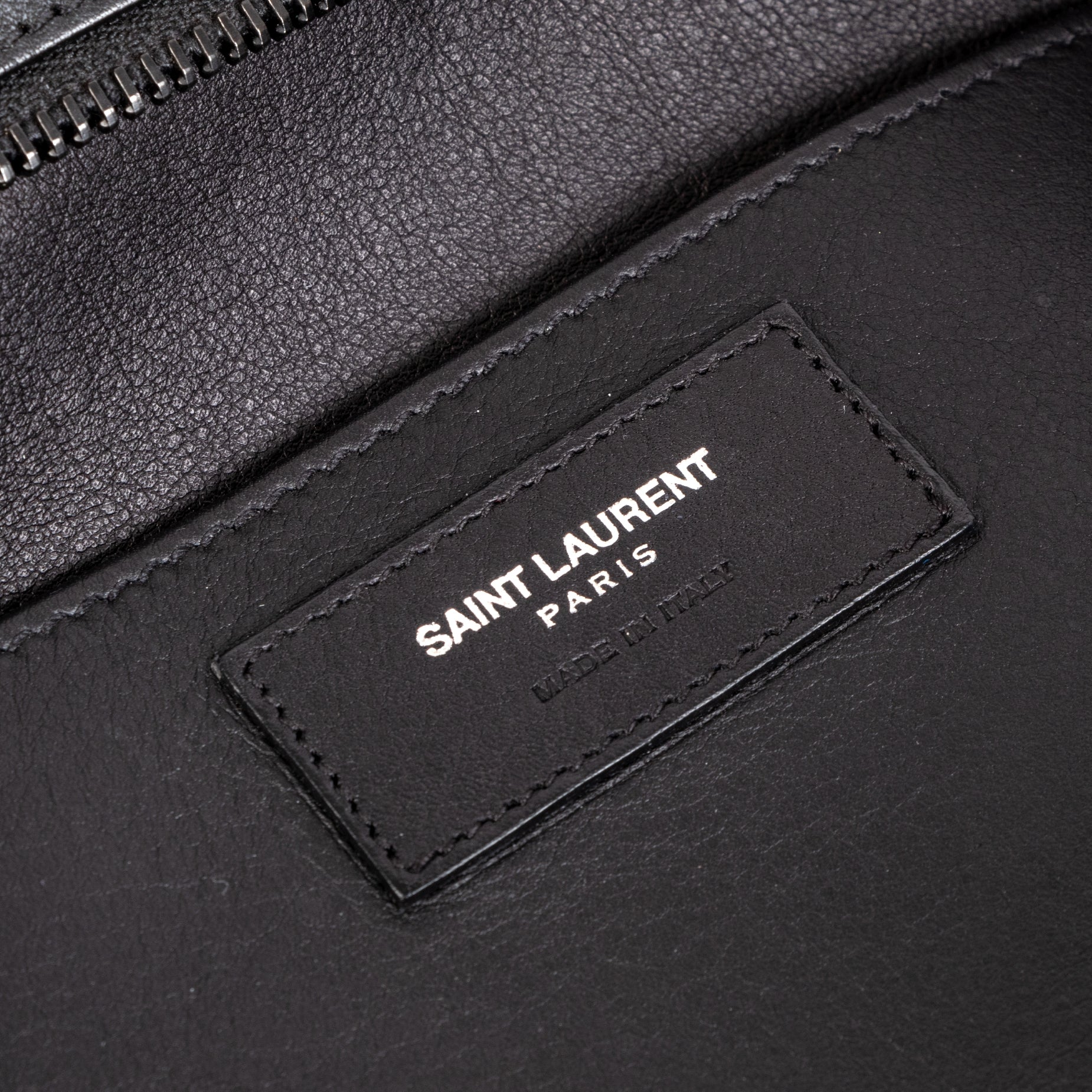 Authentieke Tweedehands Saint Laurent Black Smooth Calfskin Monogram Cabas Bag juiste prijs veilig online shoppen luxe merken webshop winkelen Antwerpen België mode fashion