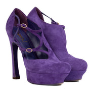 Authentic secondhand Yves Saint Laurent Purple Palais Suede Pumps - Size 39 designer bags accessories shoes pumps high heels designer brands fashion safe secure online shopping worldwide shipping