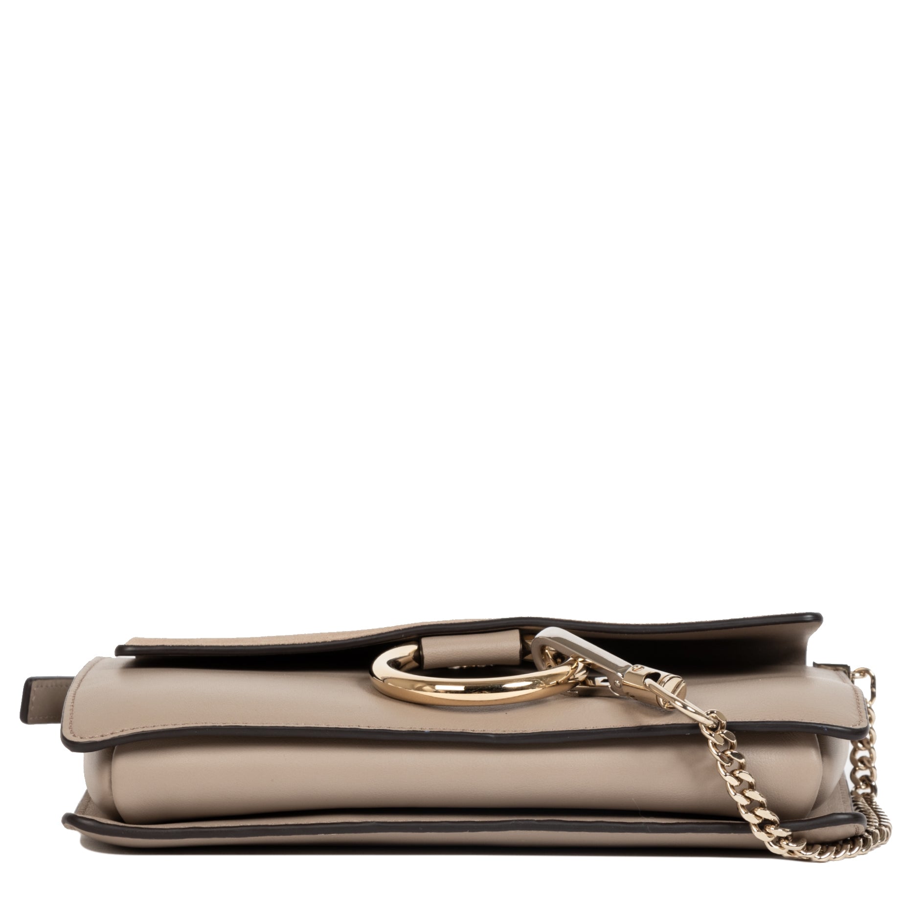 Chloe Faye Motty Grey Small Suede Shoulder Bag – Labellov