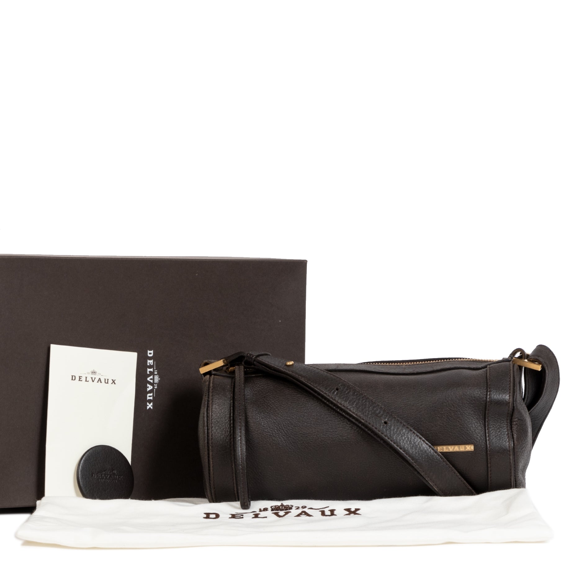 Achetez des sacs Delvaux comme Brown Lily Amber Bag pour le meilleur prix chez Labellov à Anvers Belgique