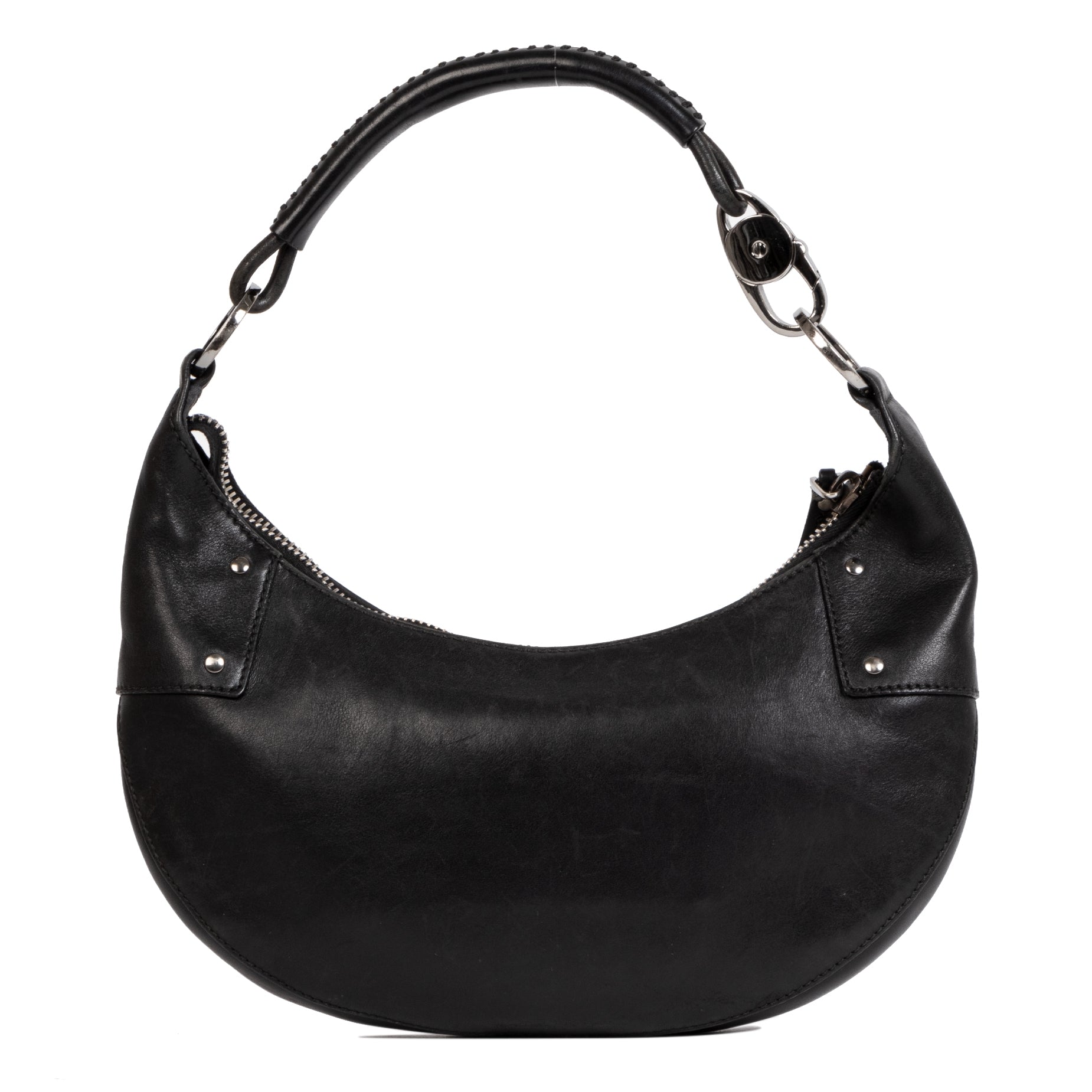 Gucci Black Leather Half Moon Bag pour le meilleur prix chez Labellov à Anvers Belgique