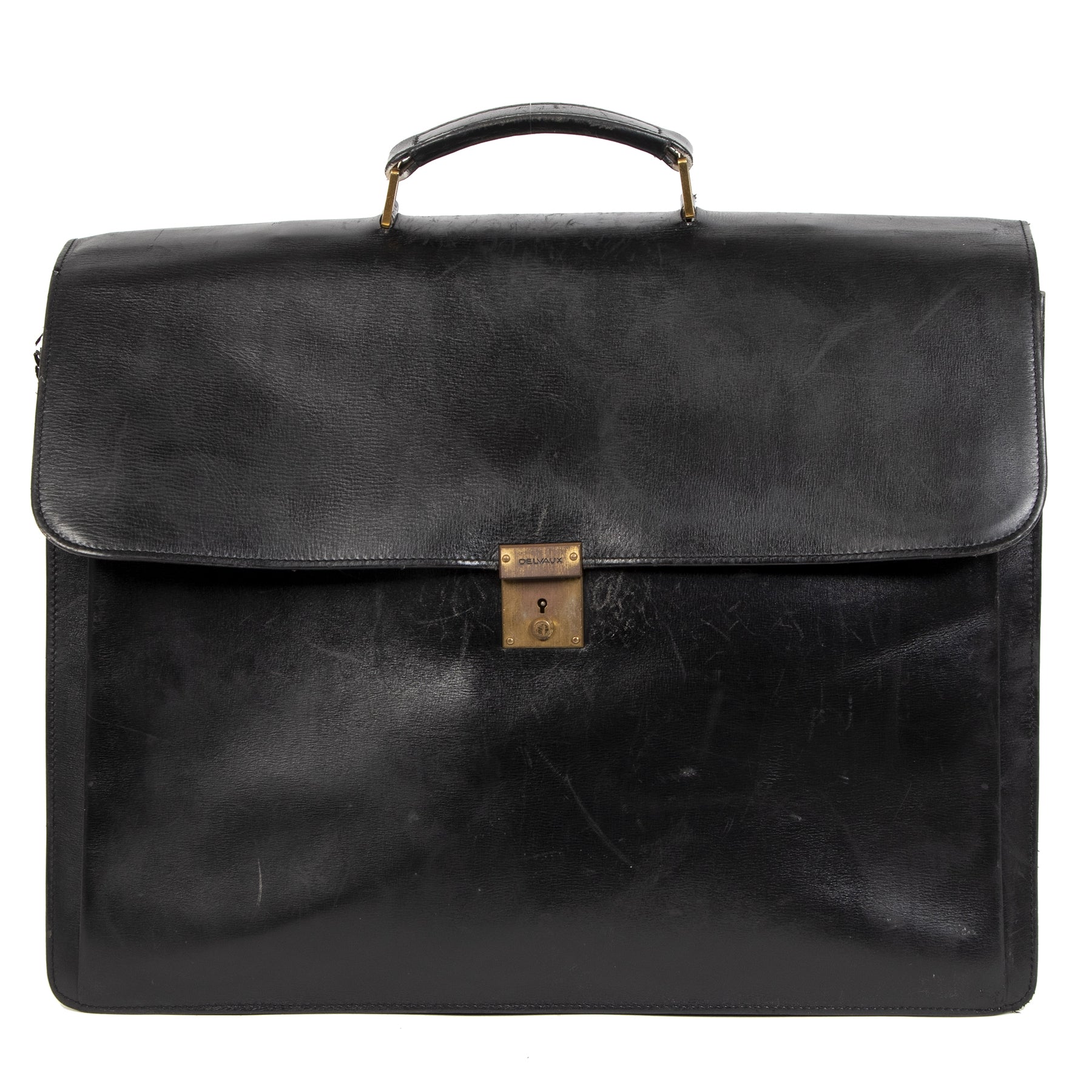 Delvaux Vintage Black Briefcase