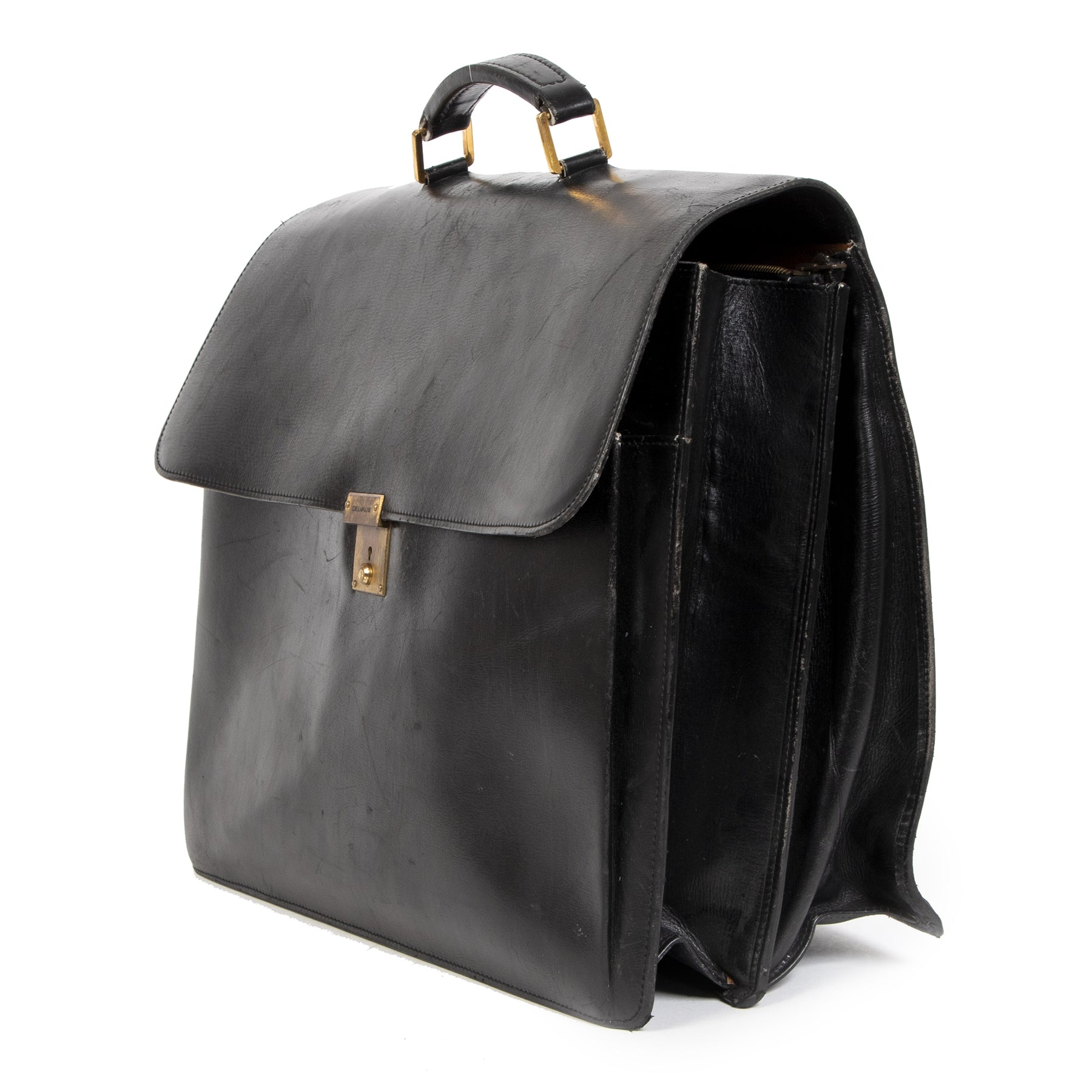 shop safe online Delvaux Vintage Black Briefcase