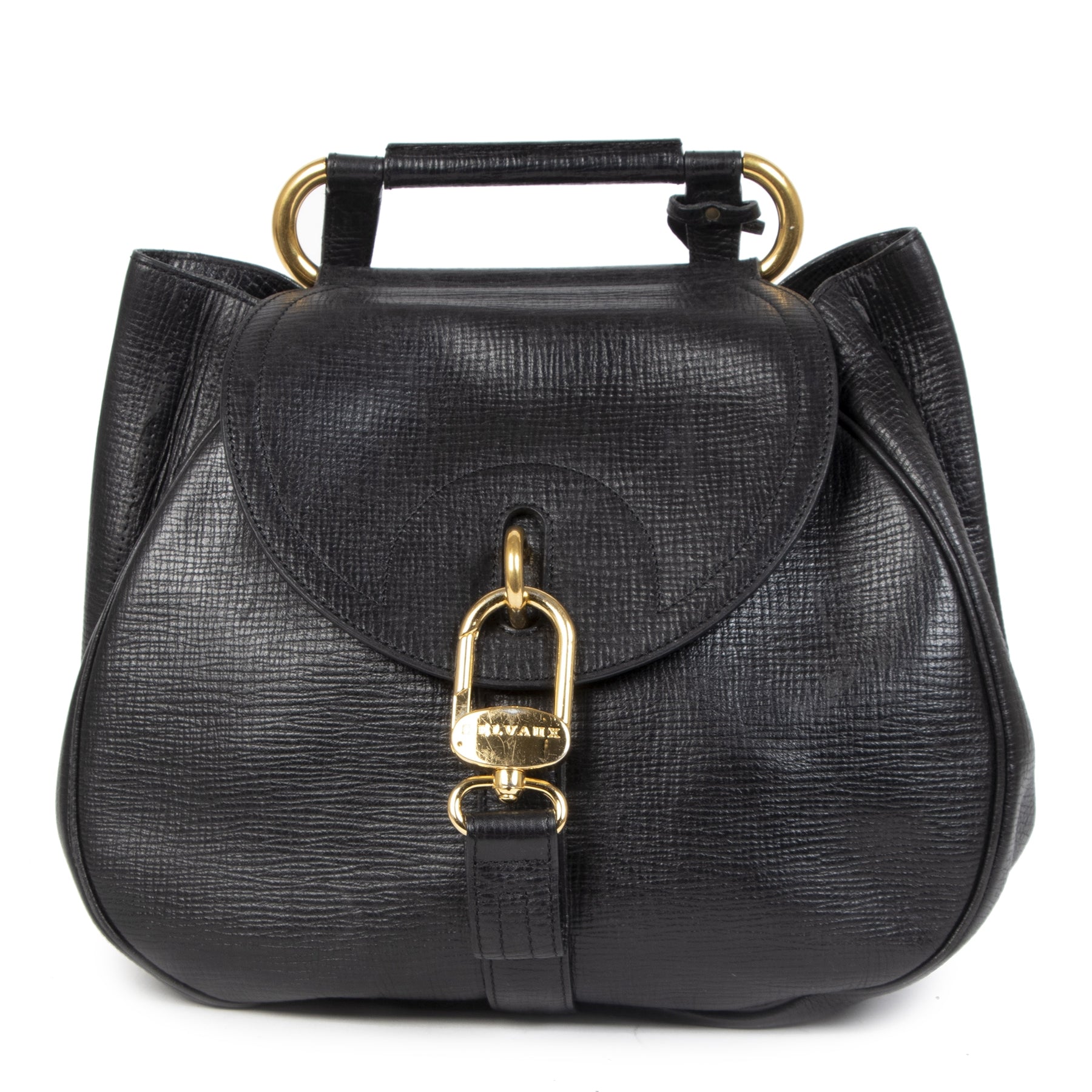 Authentic secondhand Delvaux Black Cerceau Shoulder Bag designer bags designer brands luxury vintage webshop safe secure online shopping worldwide shipping fashion