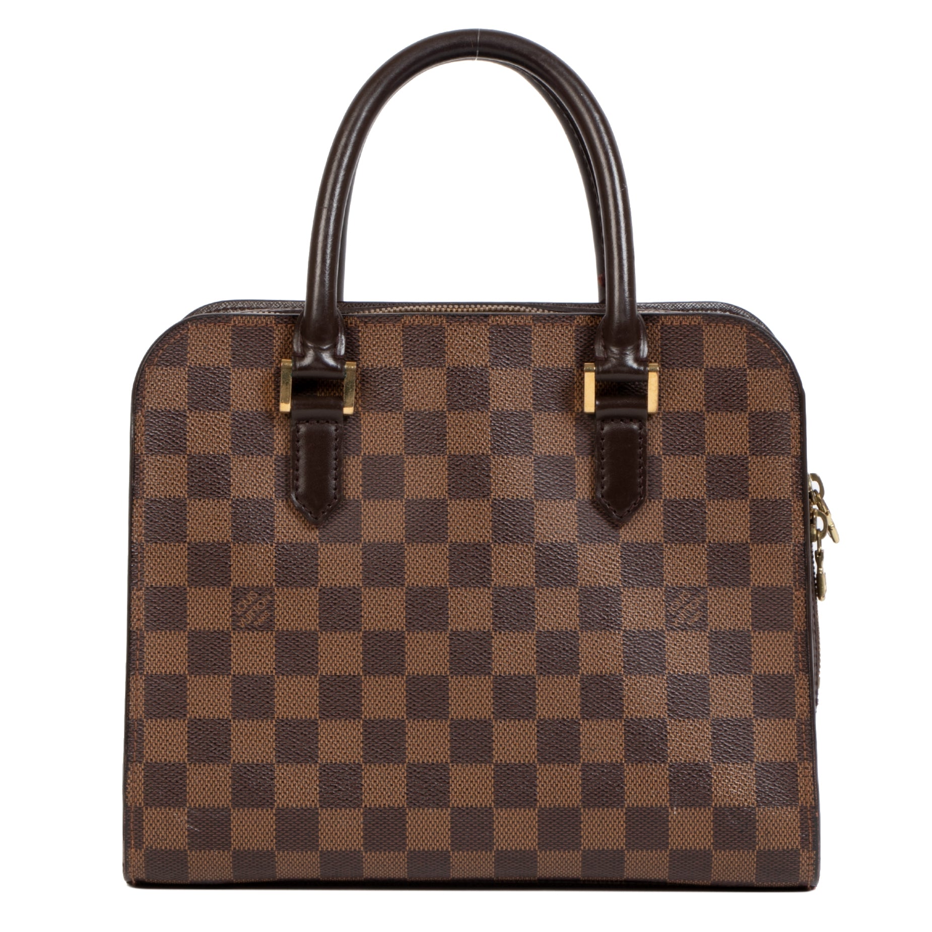 Authentic secondhand Louis Vuitton Damier Ebene Triana Bag designer bags designer brands luxury vintage webshop safe secure online shopping fashion worldwide shipping