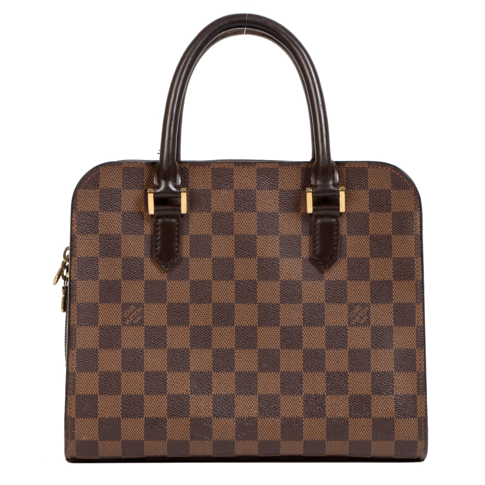 Authentic secondhand Louis Vuitton Damier Ebene Triana Bag designer bags designer brands luxury vintage webshop safe secure online shopping fashion worldwide shipping