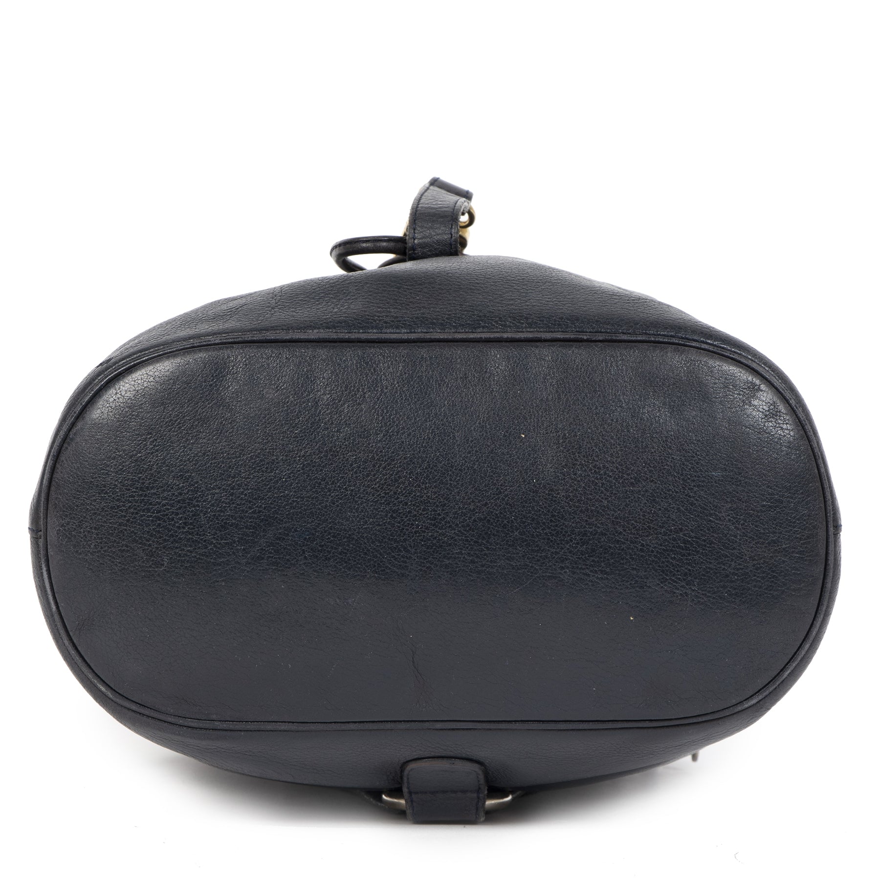 Authentieke Tweedehands Delvaux Navy Leather Backpack juiste prijs veilig online shoppen luxe merken webshop winkelen Antwerpen België mode fashion
