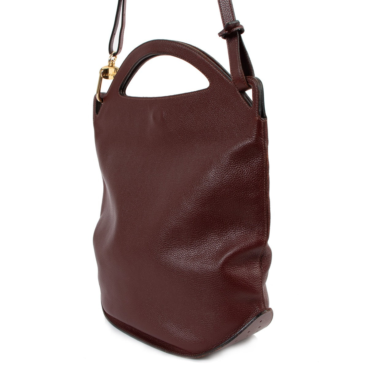 Delvaux Burgundy Vintage Tote Bag