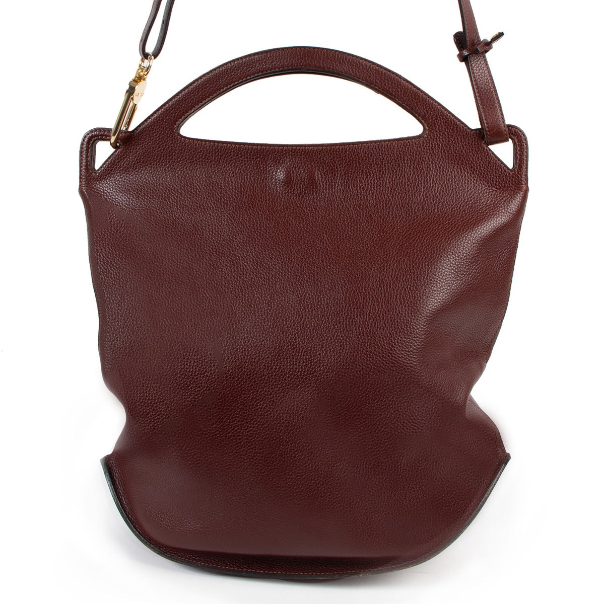 Delvaux Burgundy Vintage Tote Bag