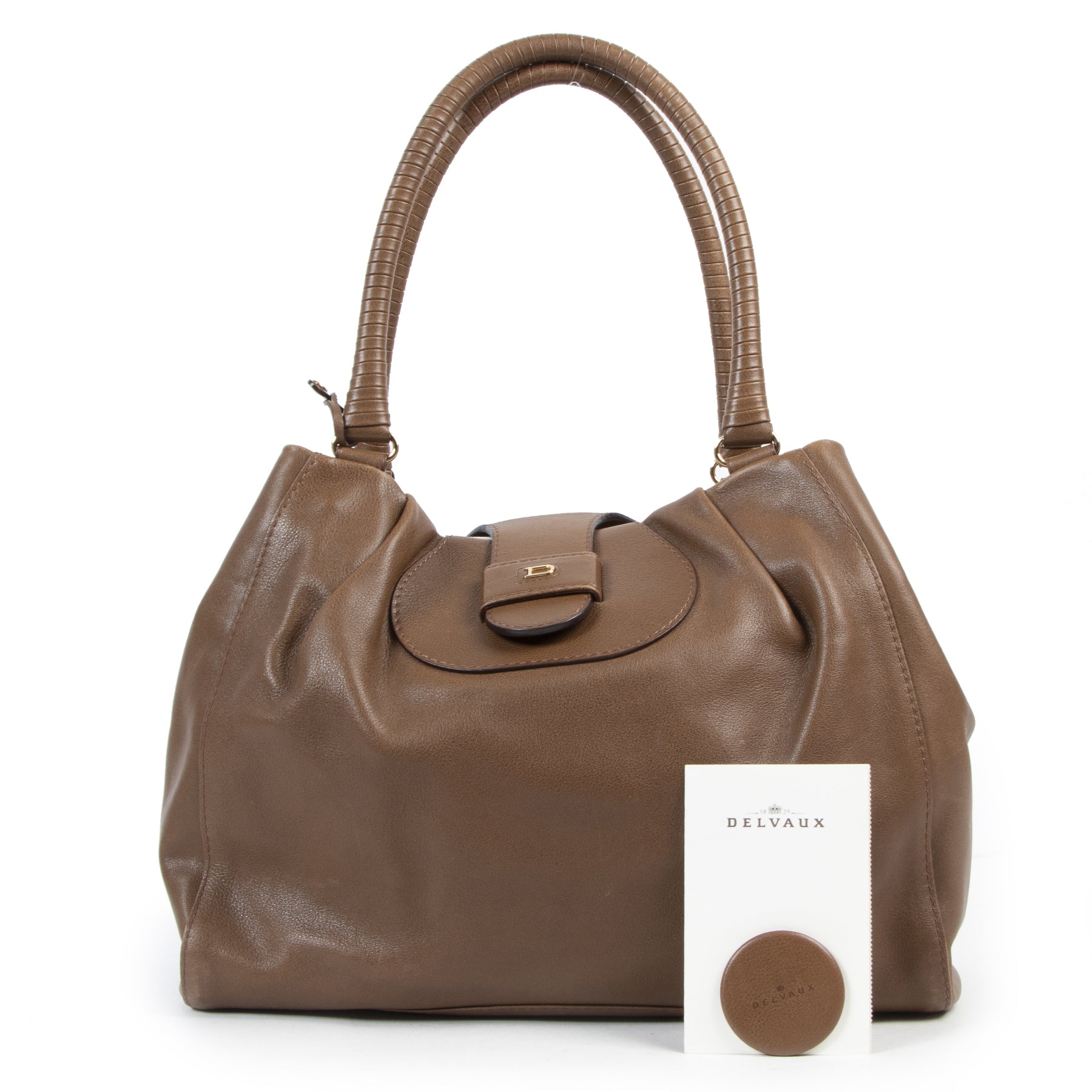Delvaux Clair Obscur Sellier Marron Shoulder Bag