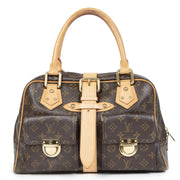Authentic secondhand Louis Vuitton Monogram Manhattan Shoulder Bag designer bags designer brands luxury vintage webshop fashion safe secure online shopping worldwide shipping