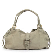 Authentieke Tweedehands Delvaux Suede Mint Green Colette Bag juiste prijs veilig online shoppen luxe merken webshop winkelen Antwerpen België mode fashion