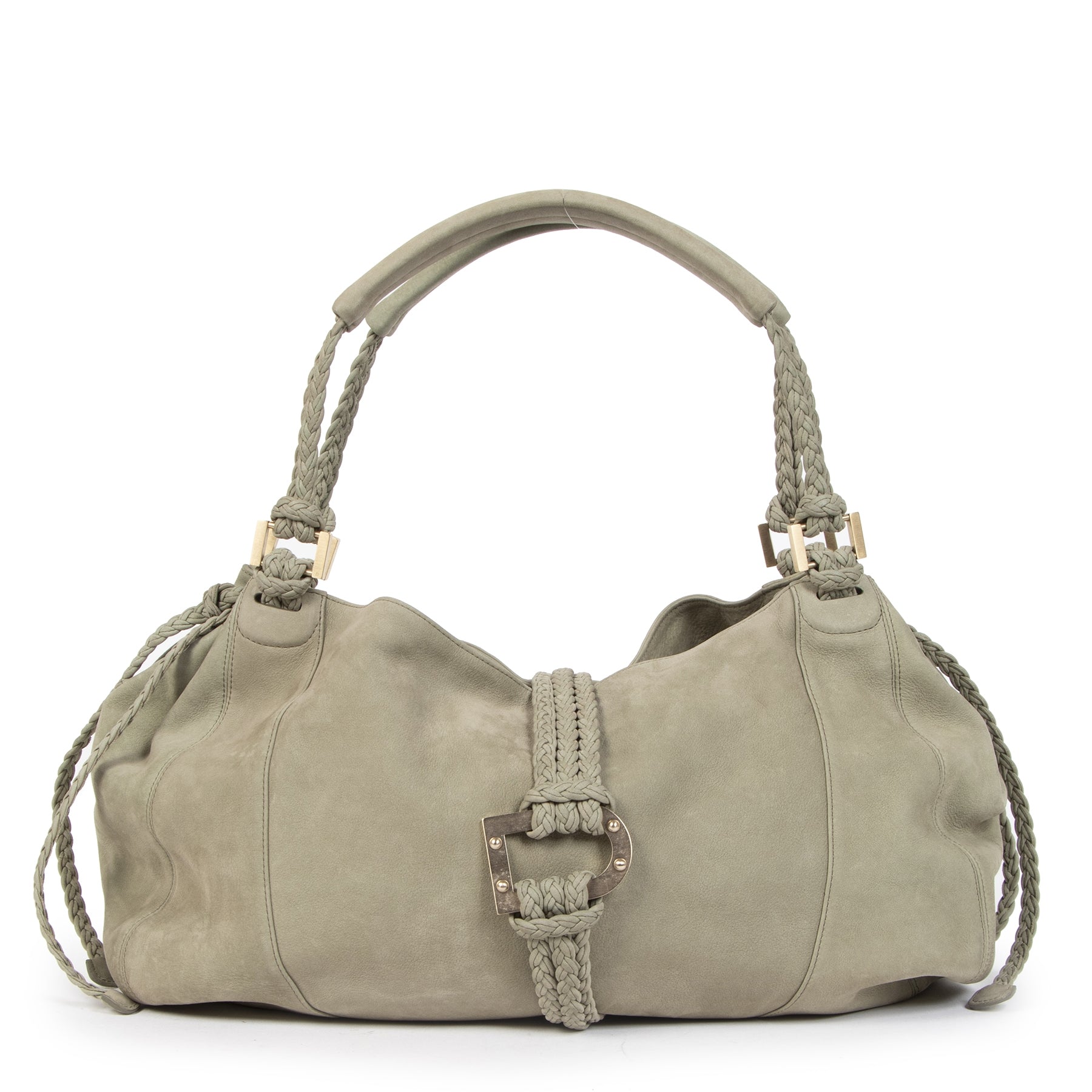 Authentieke Tweedehands Delvaux Suede Mint Green Colette Bag juiste prijs veilig online shoppen luxe merken webshop winkelen Antwerpen België mode fashion