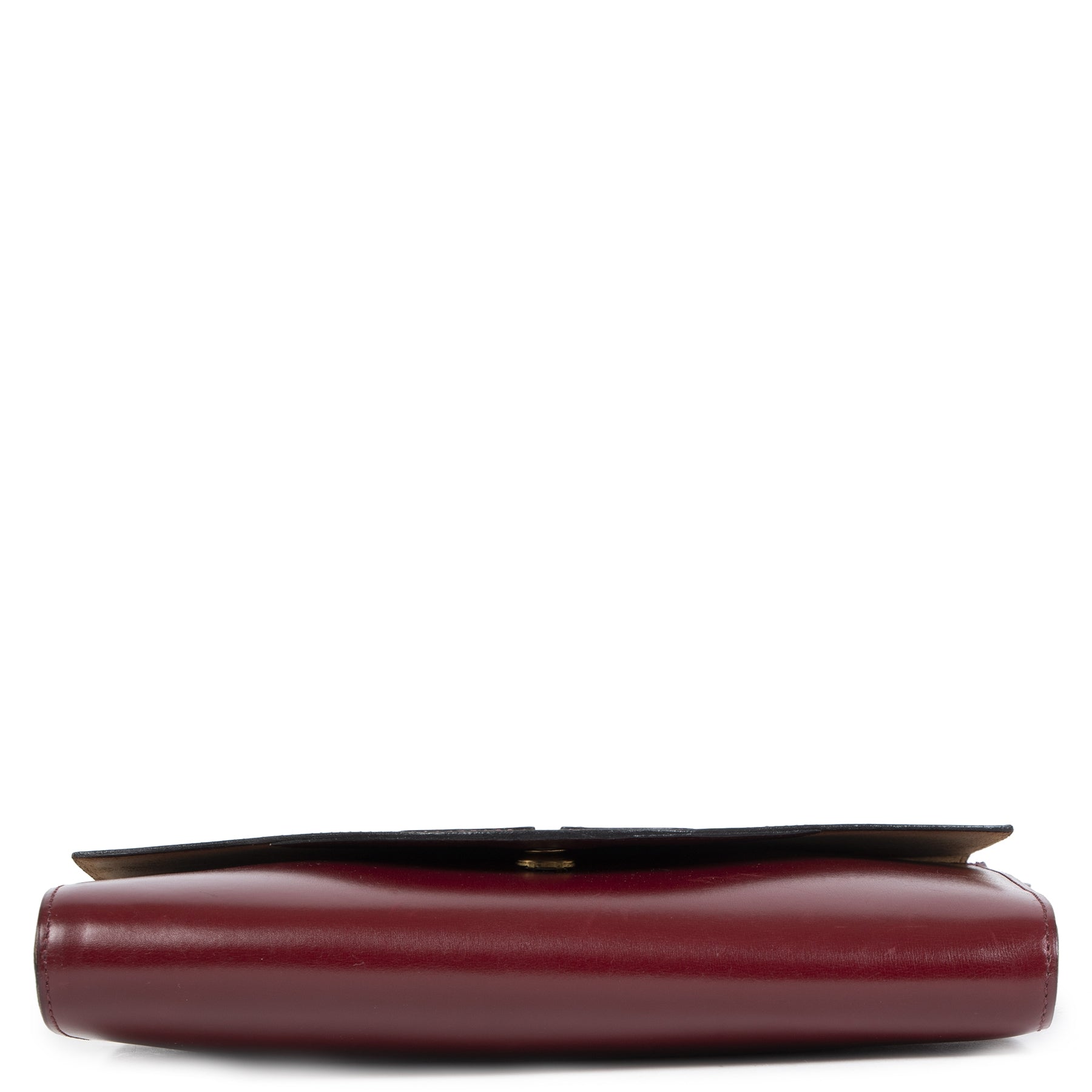 Authentieke Tweedehands Delvaux Bordeaux Leather Bag juiste prijs veilig online shoppen luxe merken webshop winkelen Antwerpen België mode fashion