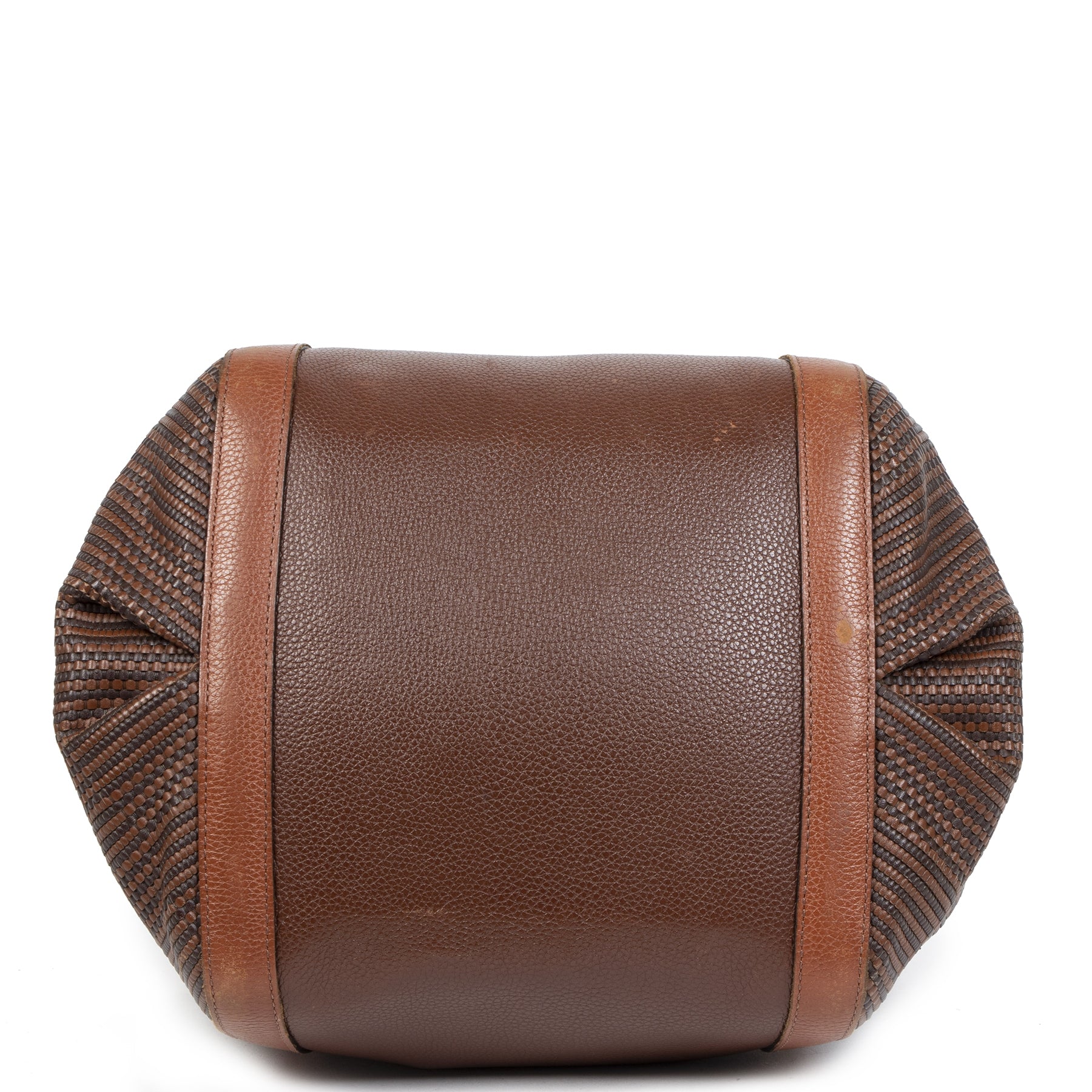 Authentieke tweedehands vintage Delvaux Camel Caraïbes Toile De Cuir Bag koop online webshop LabelLOV